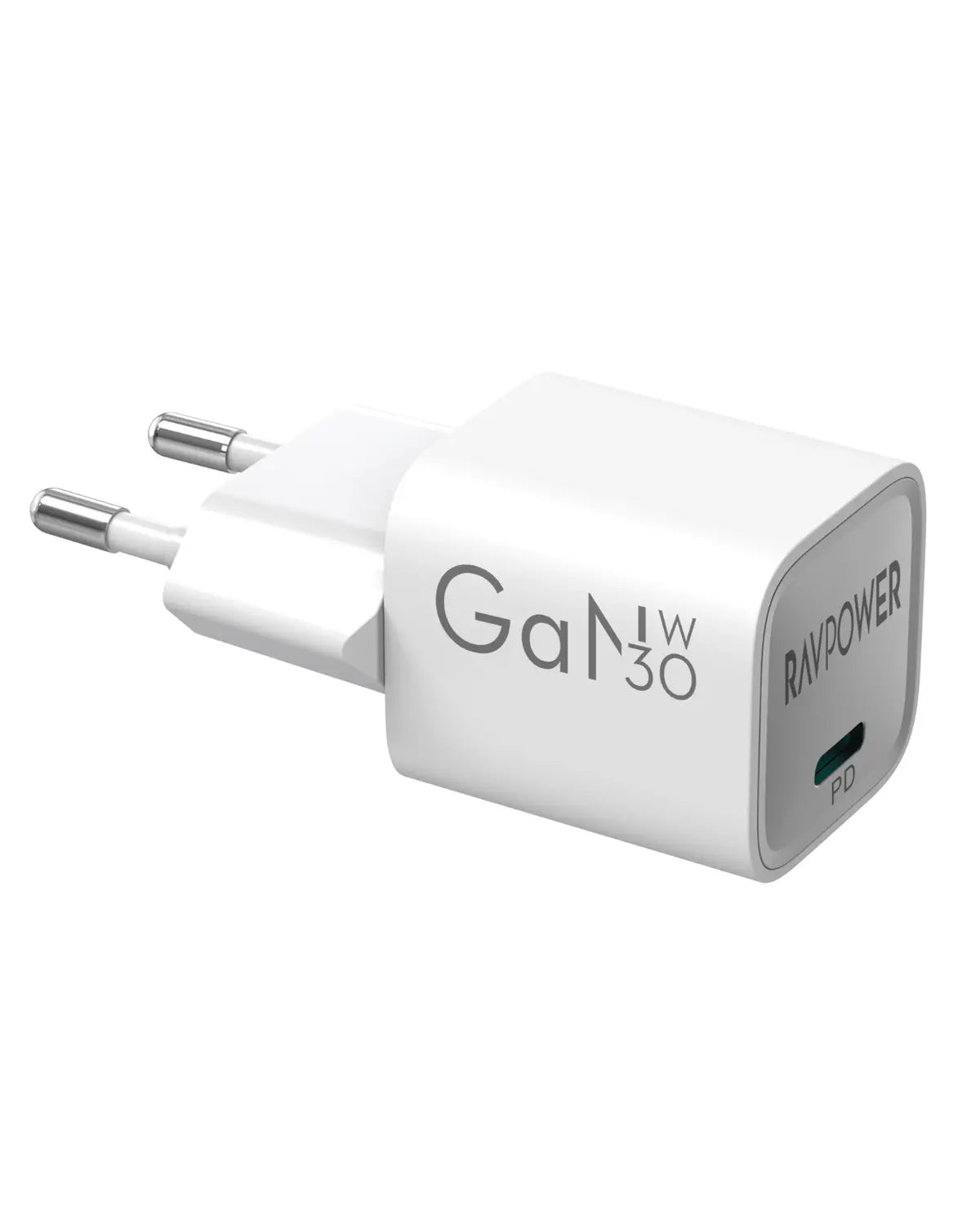 30W USB-C GaN Wall Charger – Power Delivery Fast Charging (EU Plug)