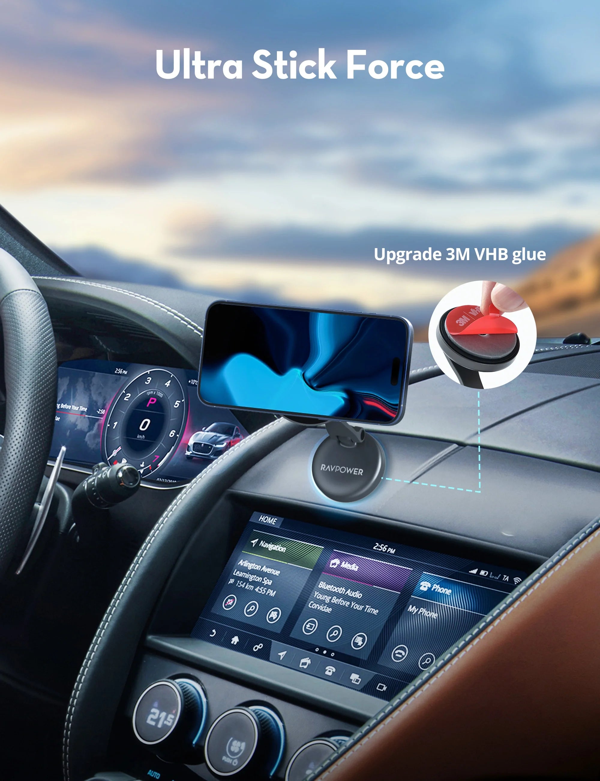 Premium Magnetic Car Phone Holder – 360° Adjustable, Ultra-Strong Hold