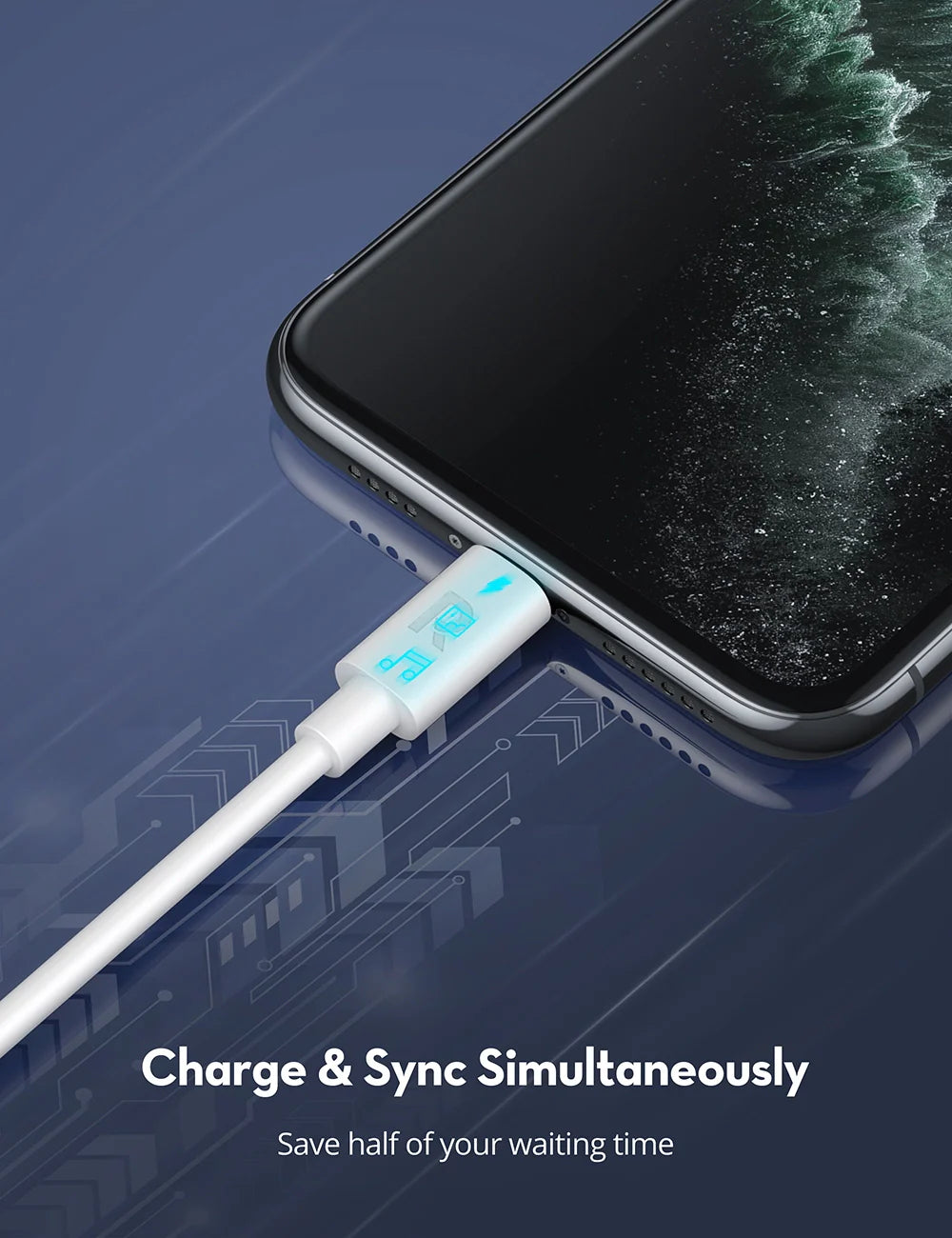 USB-C to Lightning Fast Charging Cable – MFi Certified, 1 Meter