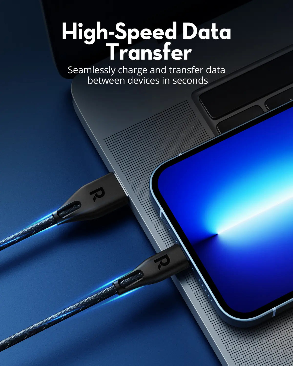 USB-A to Lightning Fast Charging Cable – MFi Certified, 2 Meters