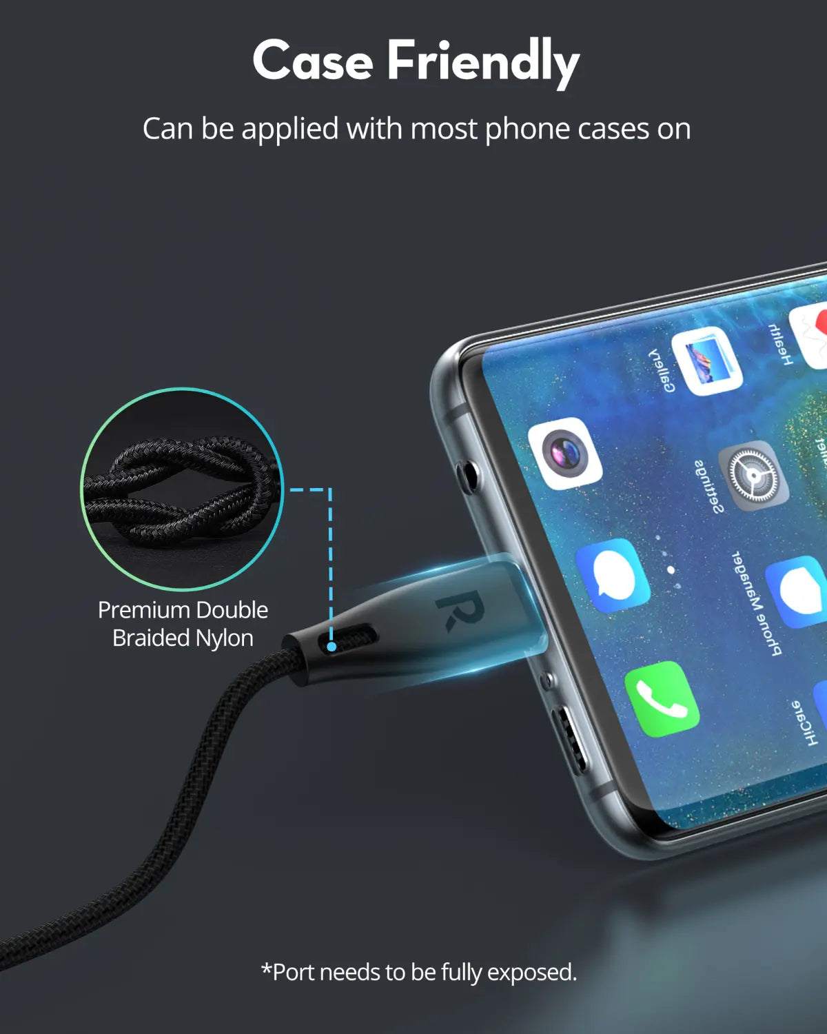 Ultra-Durable USB-C to USB-C Fast Charging Cable – 60W Power Delivery, 1.2 Meters