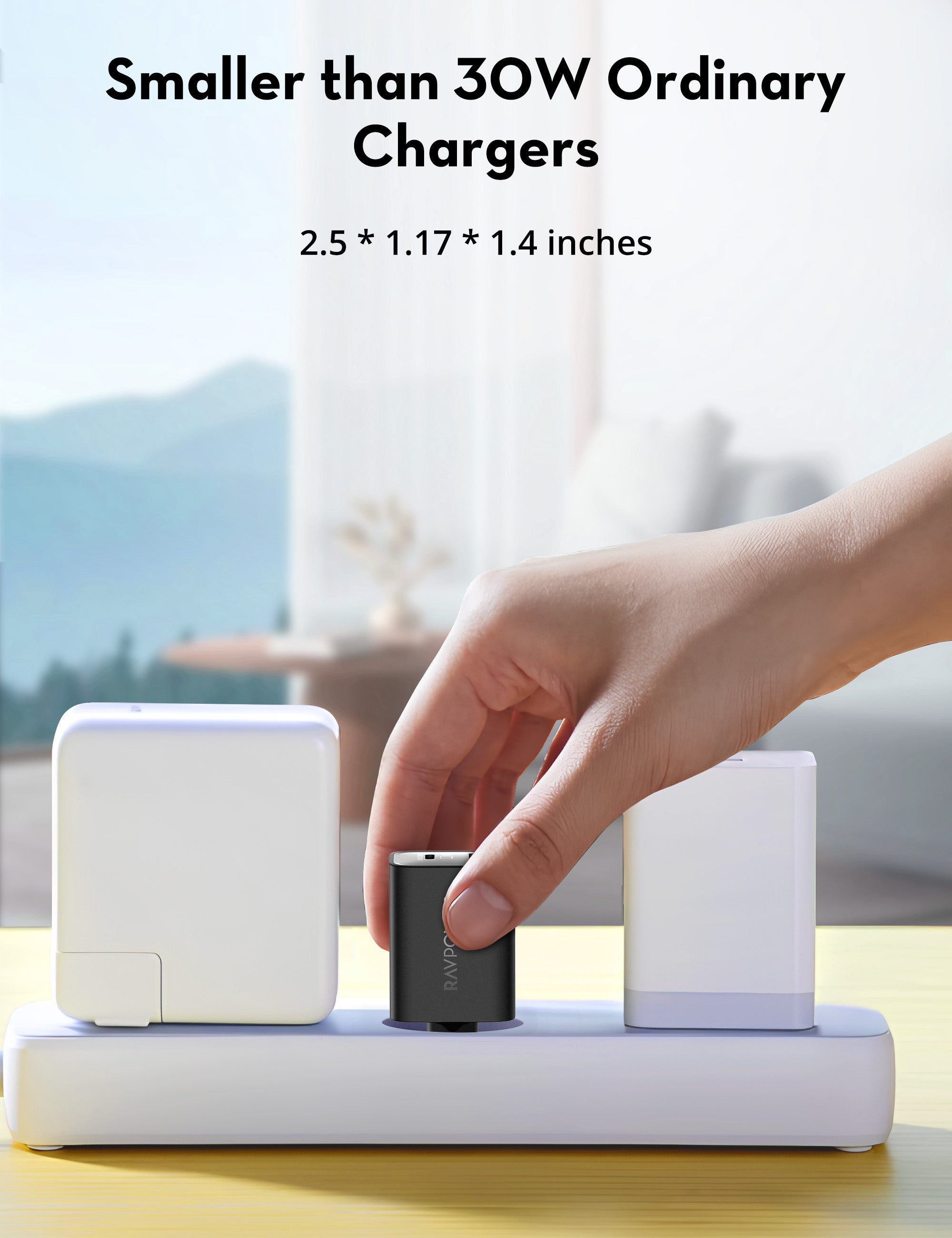 35W Dual-Port Fast Wall Charger – USB-C Power Delivery + USB-A