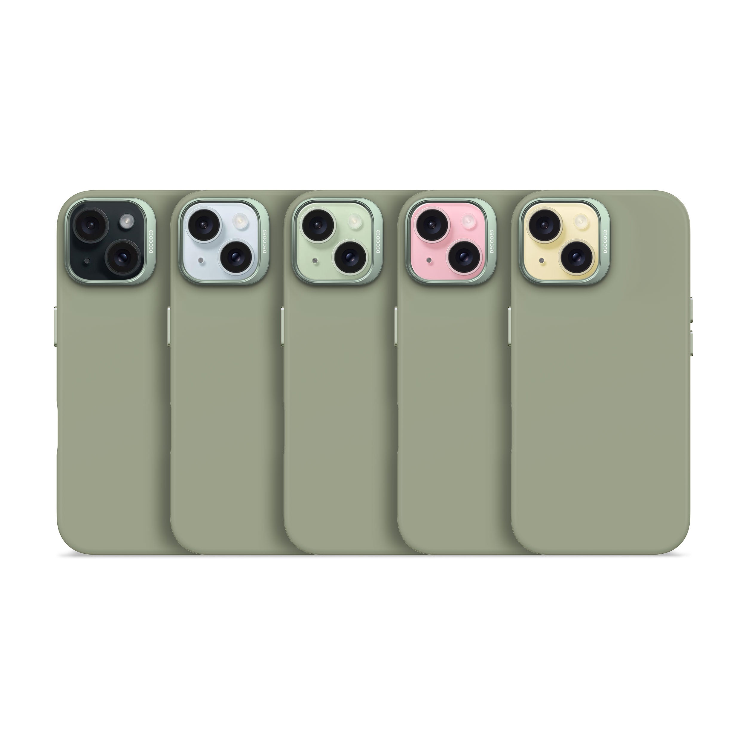 Decoded Jade Green Silicone Case for iPhone 15
