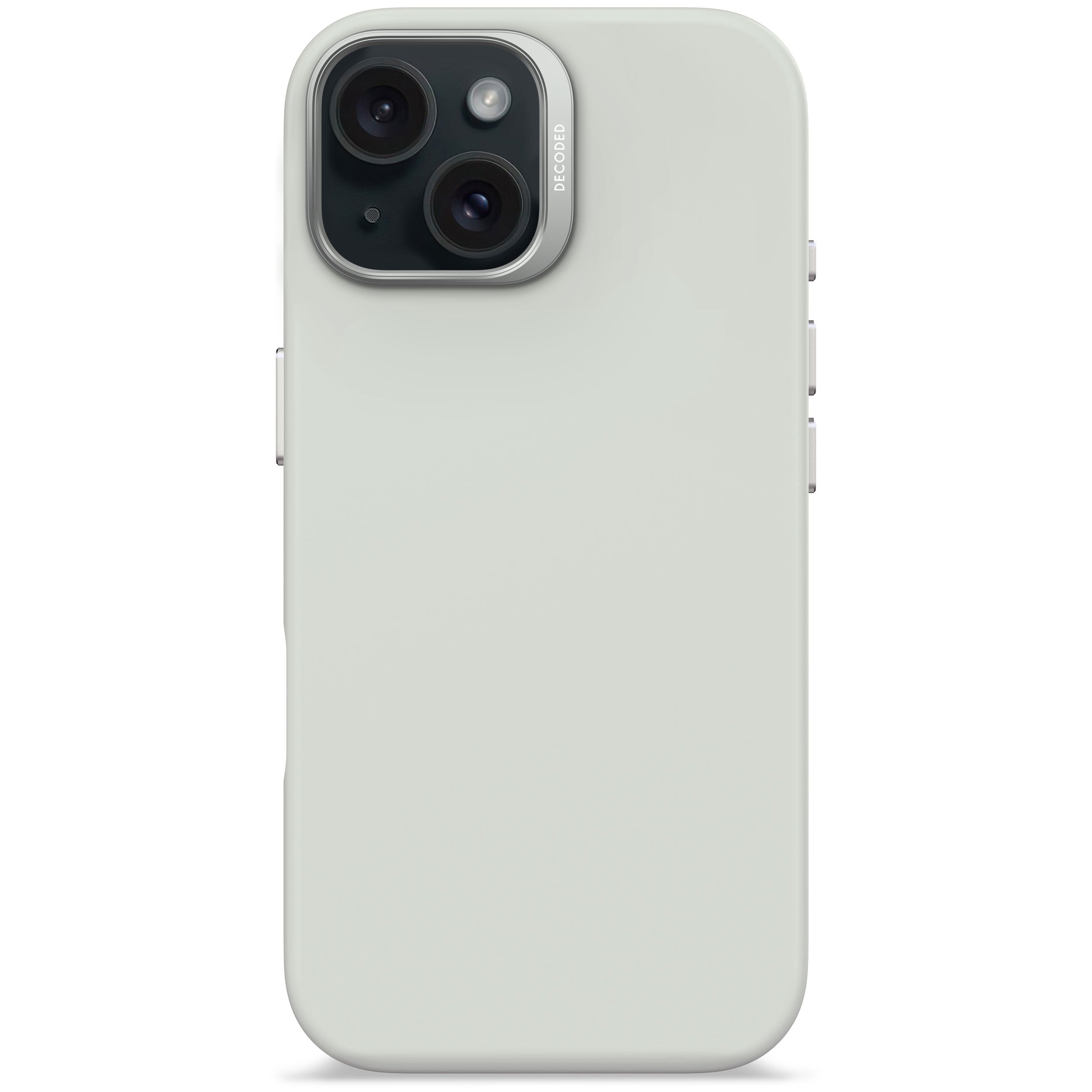 Decoded Stone Grey Silicone Case for iPhone 15