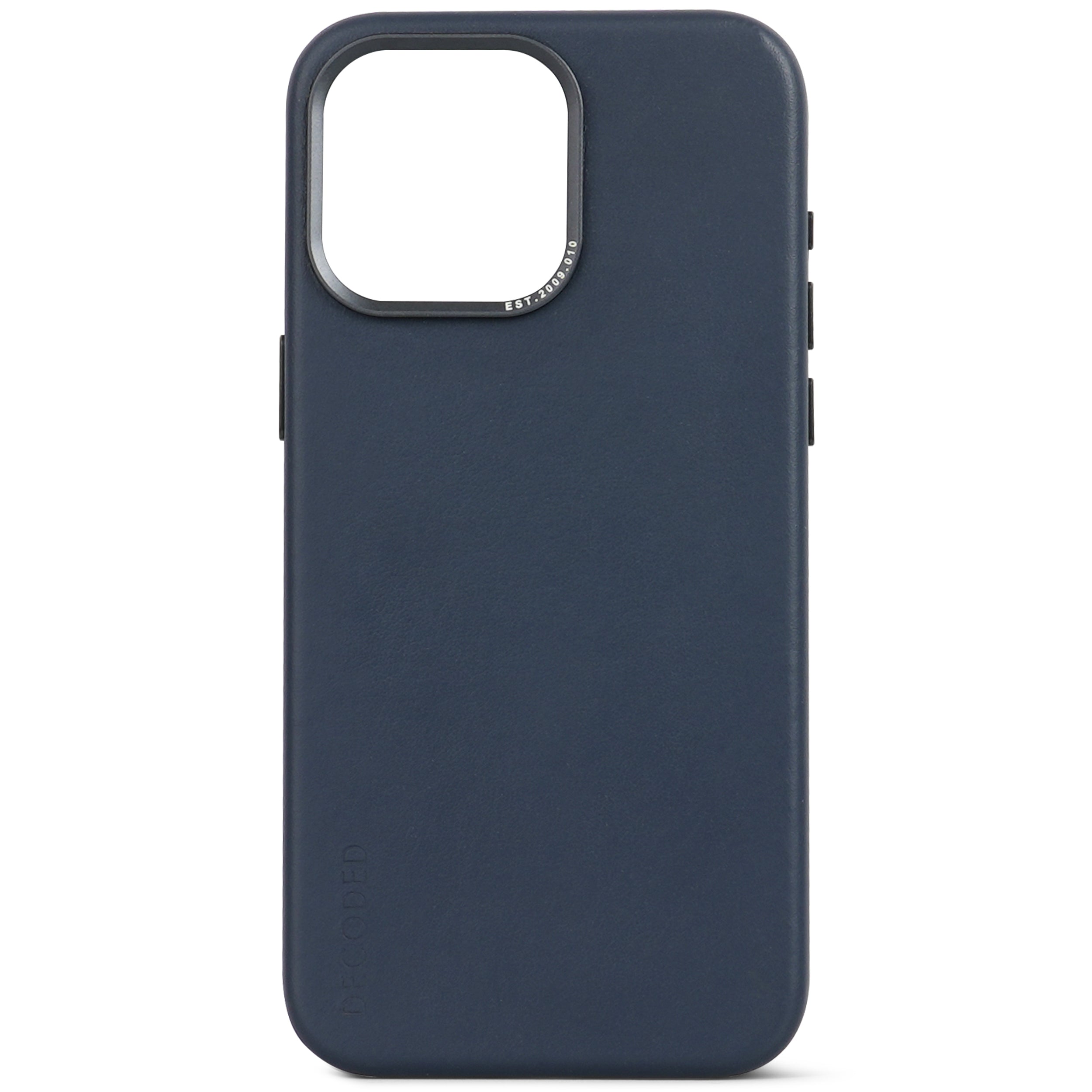 Navy Leather Back Cover for iPhone 15 Pro Max