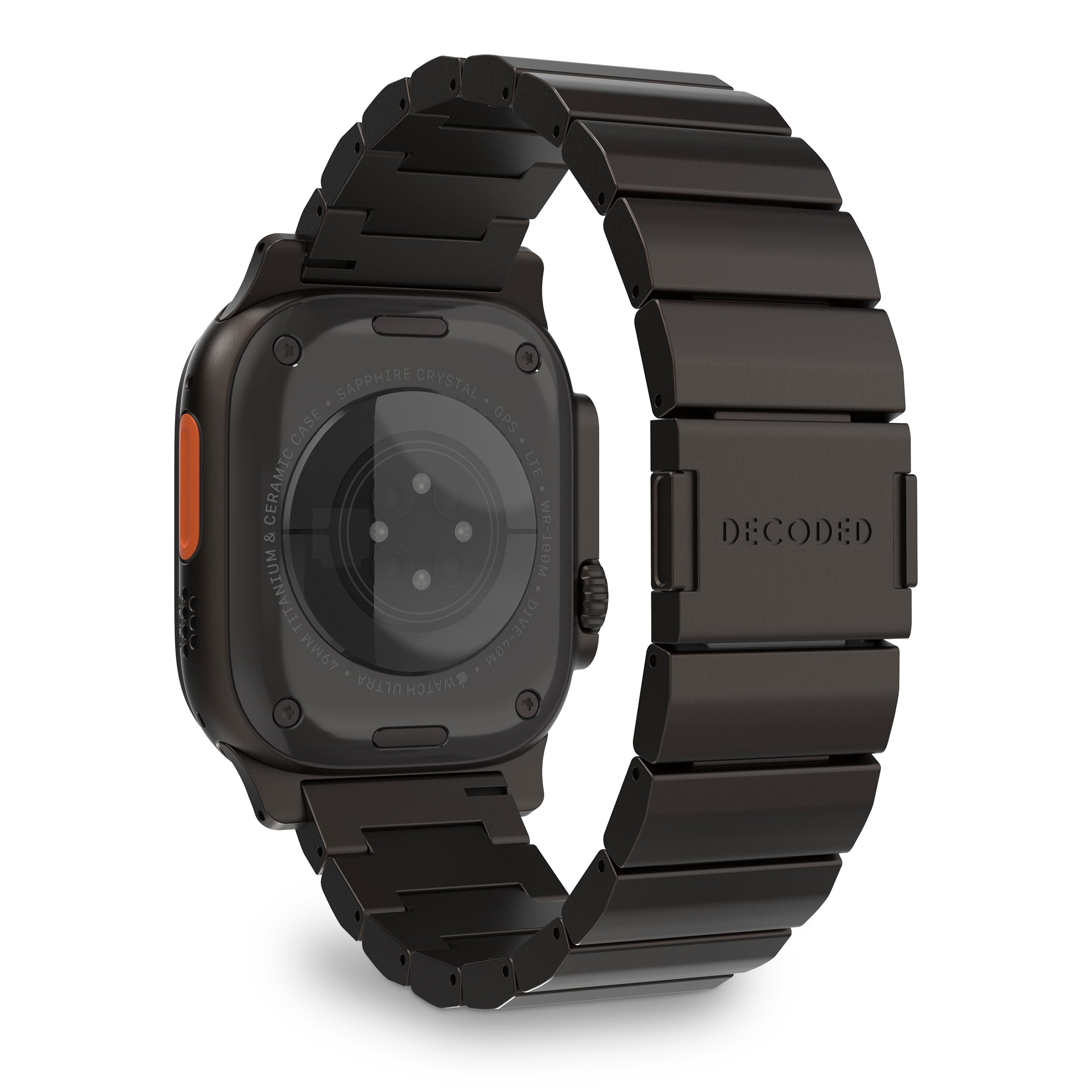 Decoded Black Titanium Watch Band for Apple Watch Ultra & 44–49mm