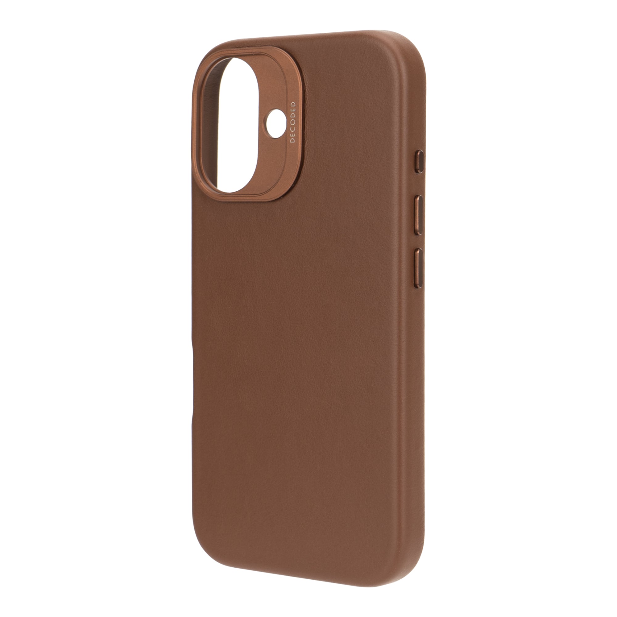 Decoded Tan Brown Leather Case for iPhone 16