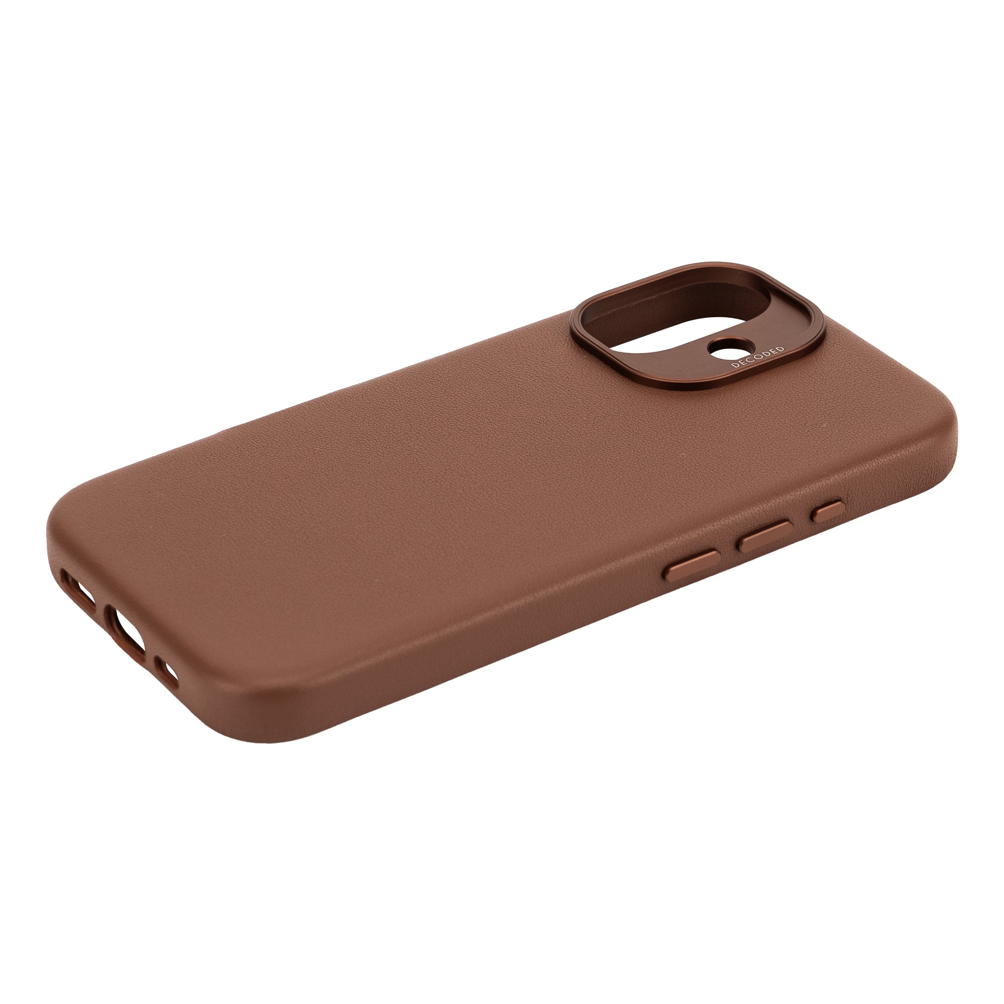 Decoded Tan Brown Leather Case for iPhone 16