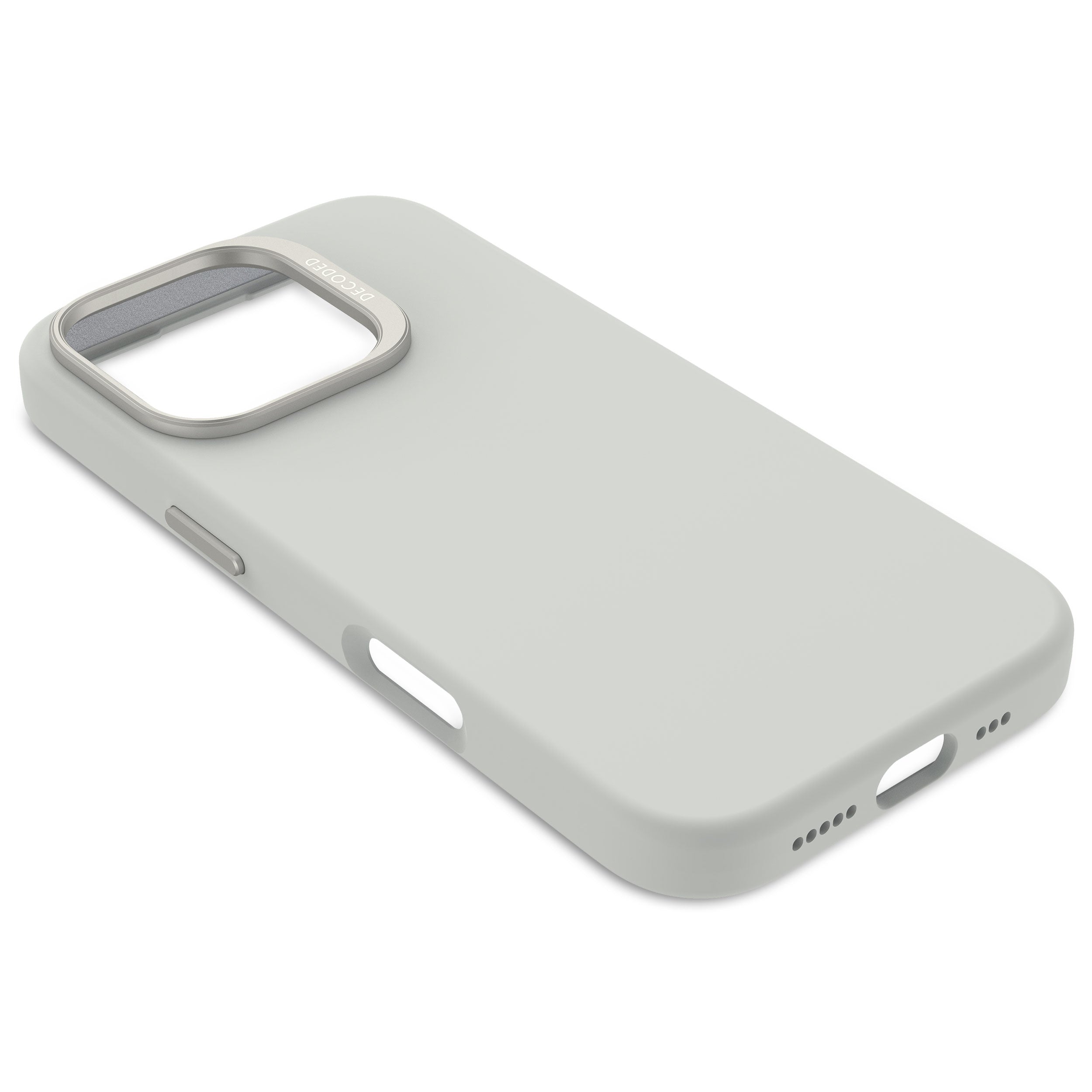 Decoded Stone Grey Silicone Case for iPhone 16 Pro