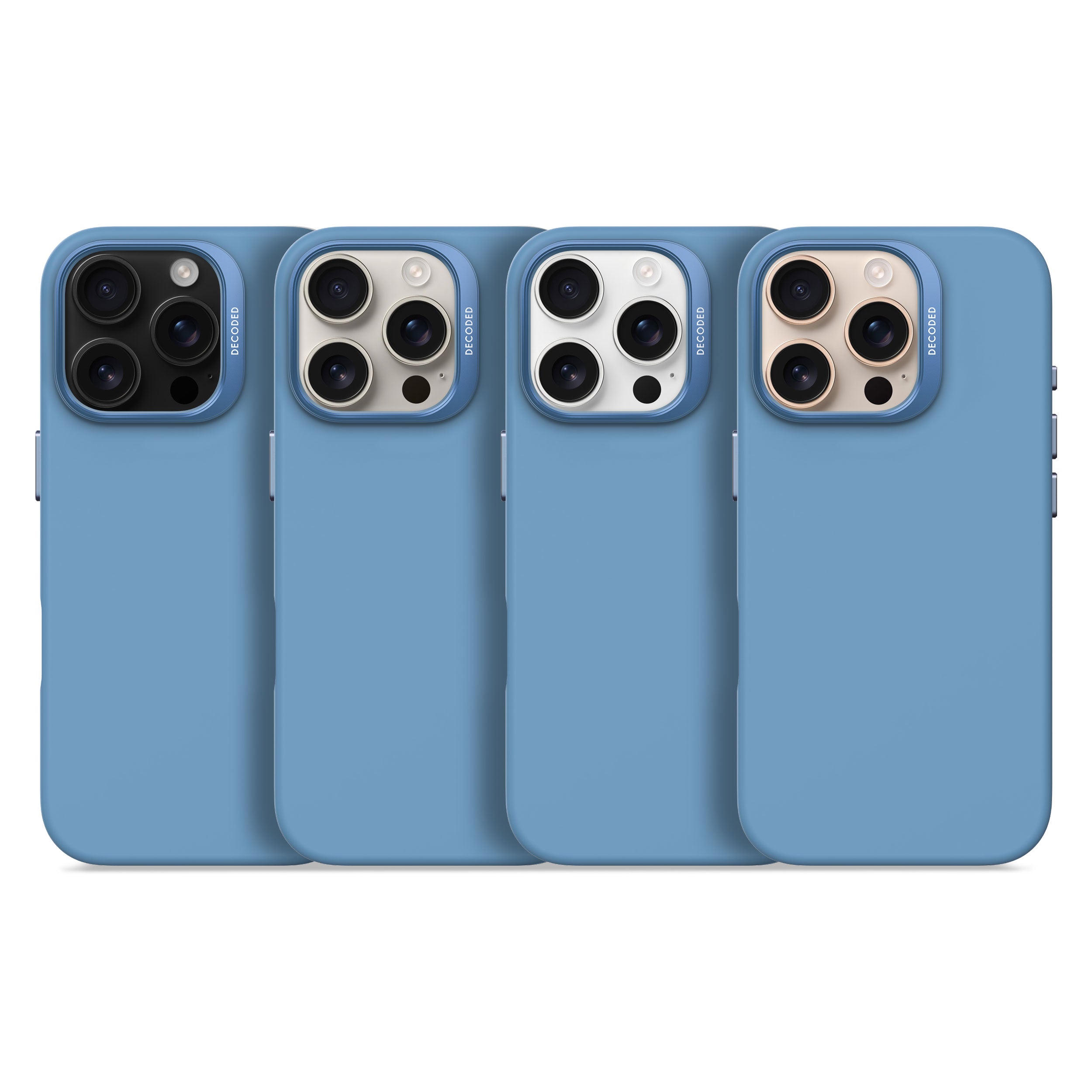 Air Blue Silicone Case for iPhone 16 Pro Max