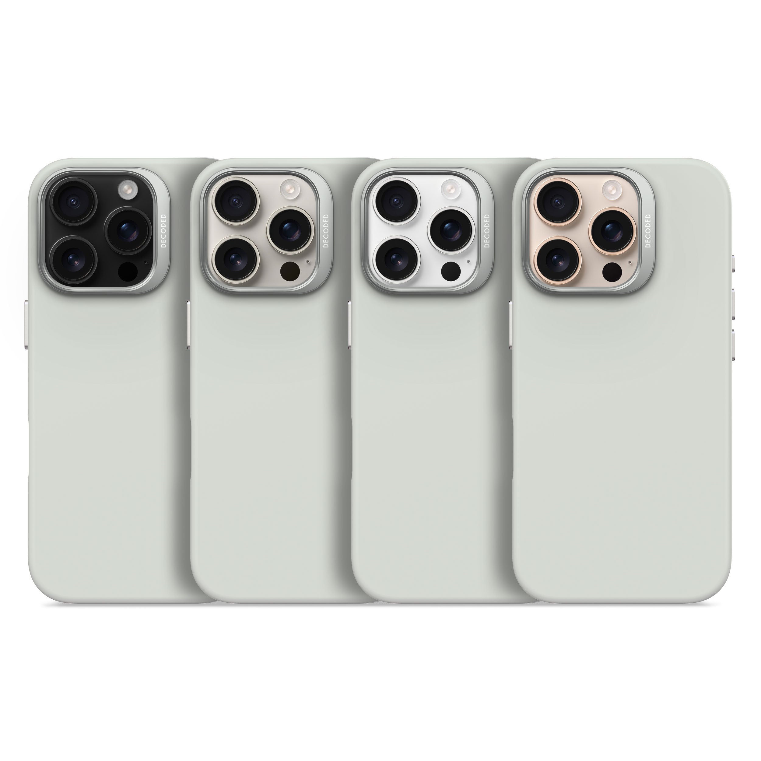 Decoded Stone Grey Silicone Case for iPhone 16 Pro Max