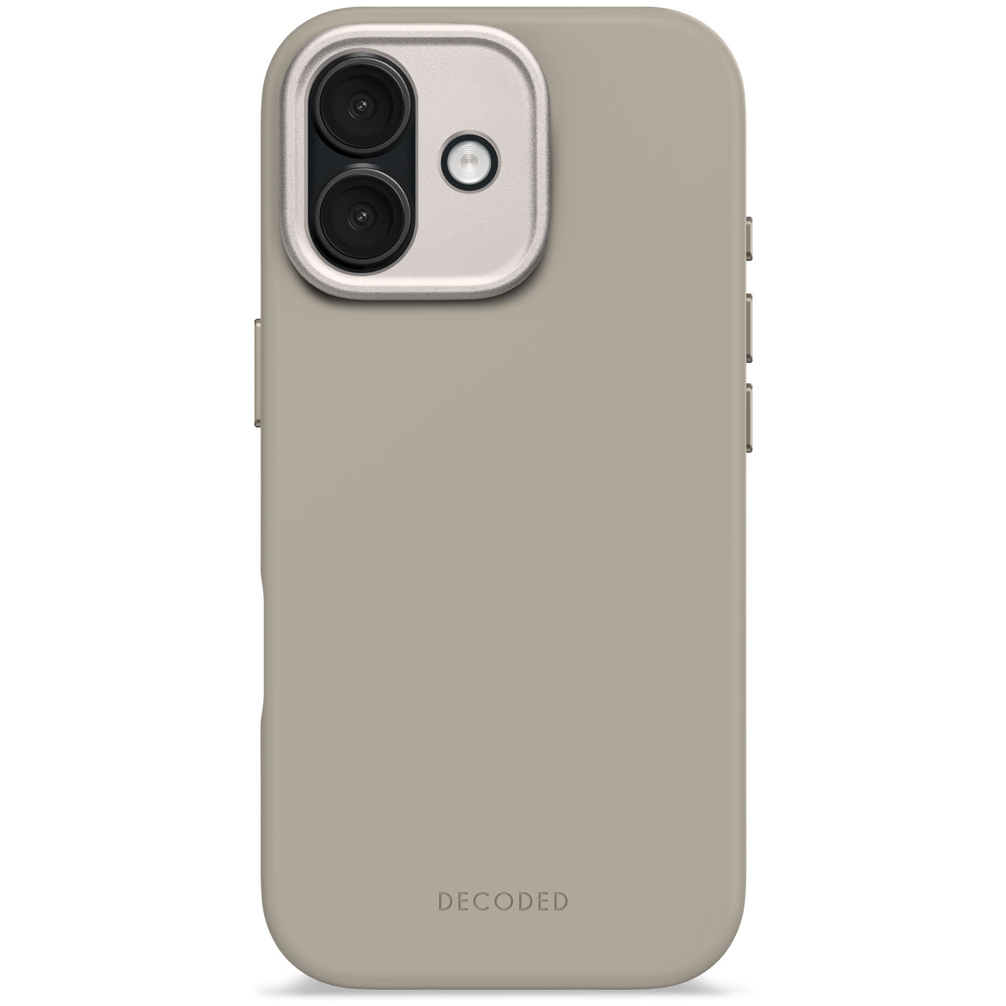 Soft Taupe Silicone Case for iPhone 17 with MagSafe & Antimicrobial Protection