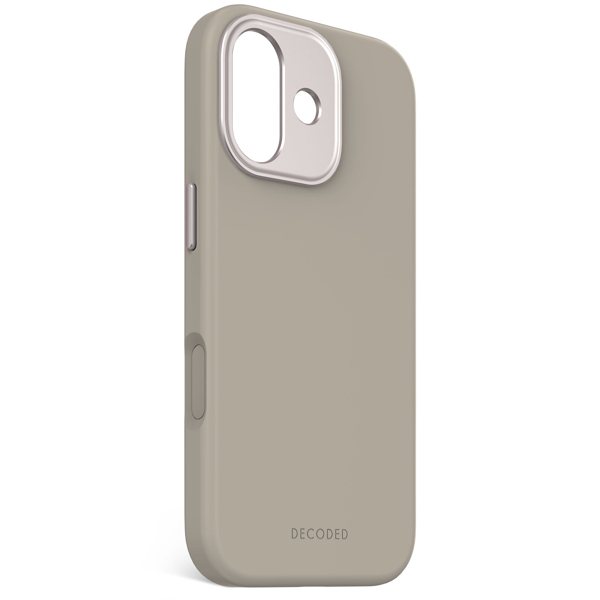 Soft Taupe Silicone Case for iPhone 17 with MagSafe & Antimicrobial Protection