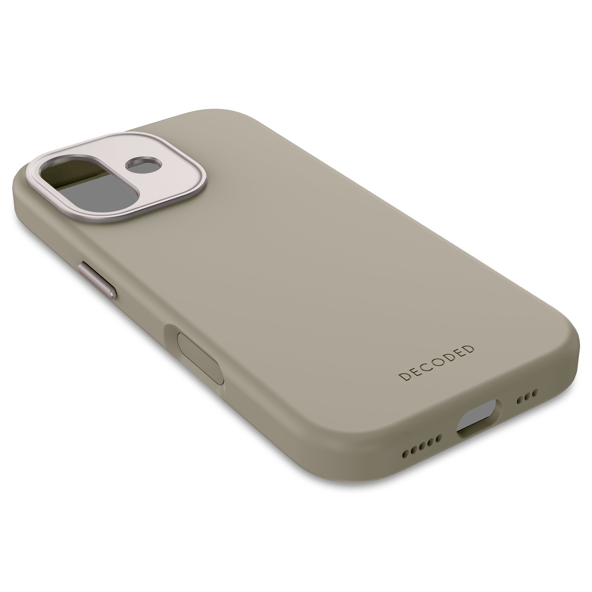Soft Taupe Silicone Case for iPhone 17 with MagSafe & Antimicrobial Protection
