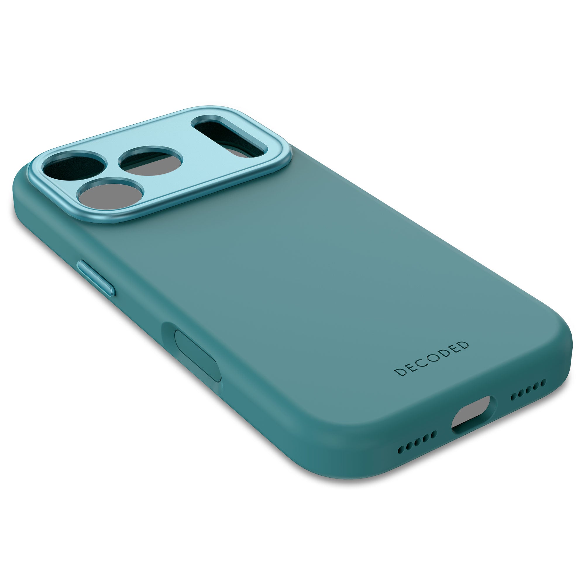 Retro Blue Silicone Case for iPhone 17 Pro