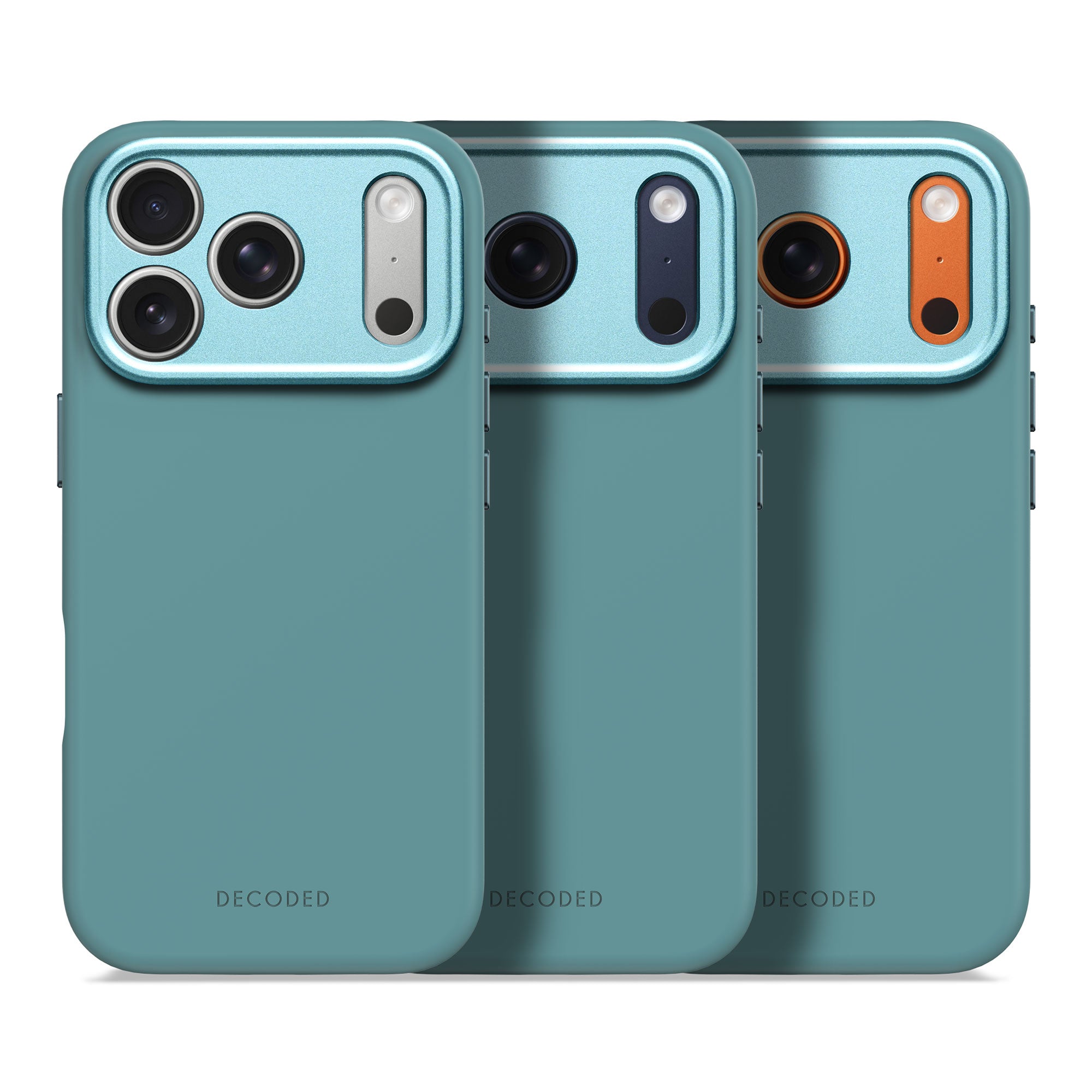 Retro Blue Silicone Case for iPhone 17 Pro