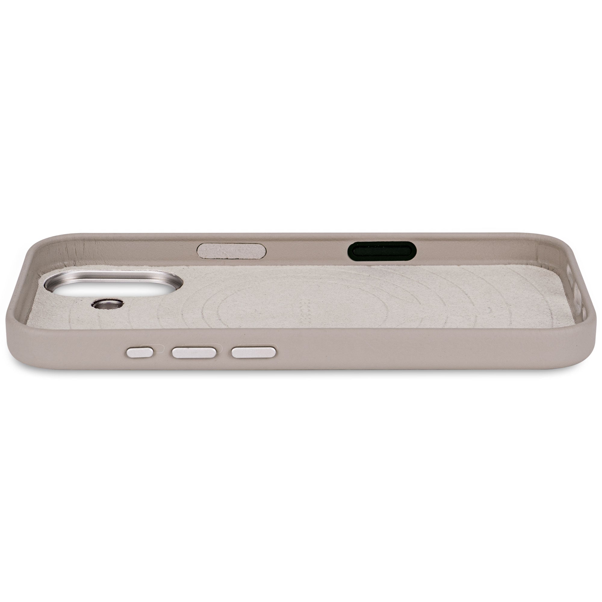 Solid Clay Leather Case for iPhone 17 with MagSafe & Metal Camera Ring