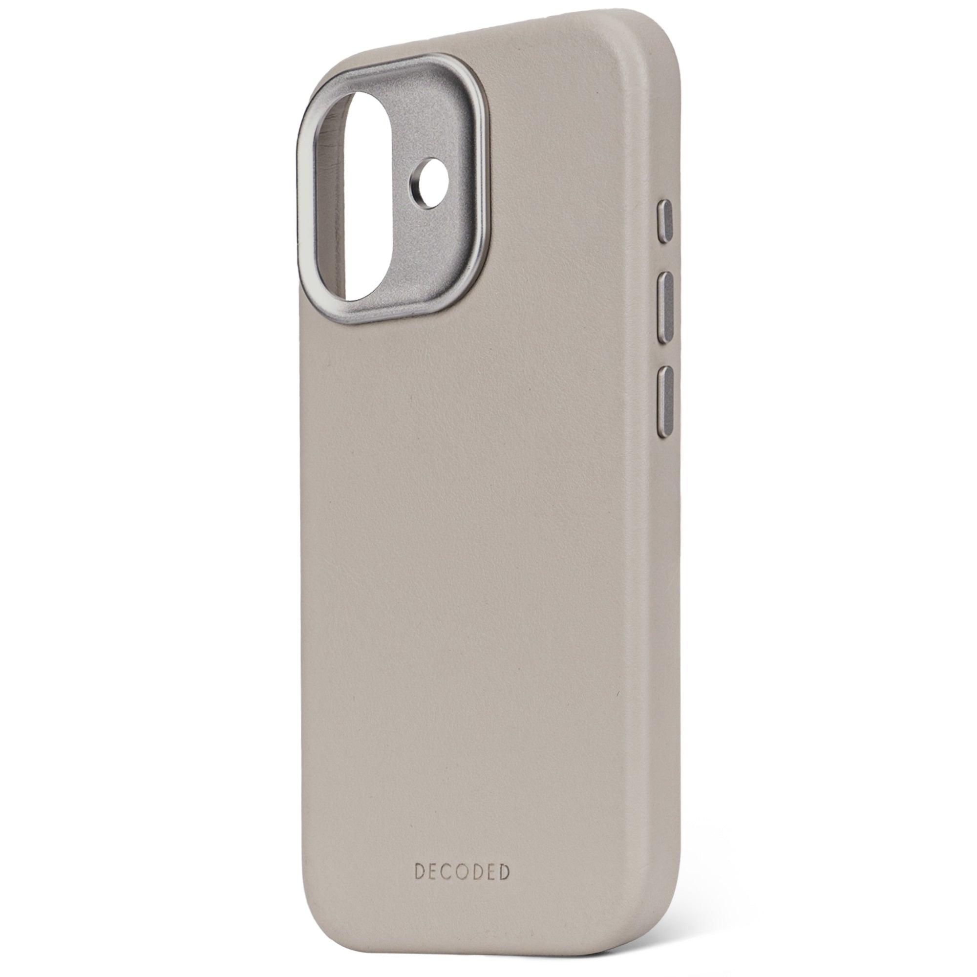 Solid Clay Leather Case for iPhone 17 with MagSafe & Metal Camera Ring