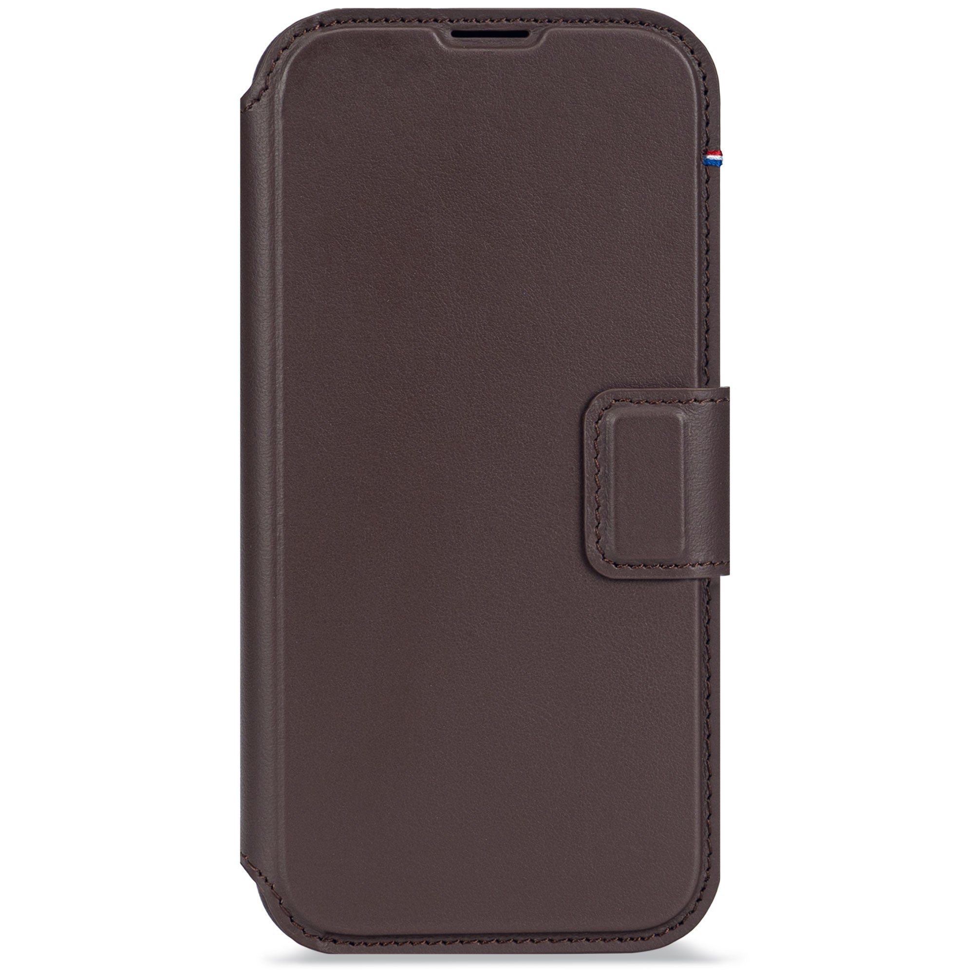 Chocolate Brown Leather Detachable Wallet Case for iPhone 17 with MagSafe