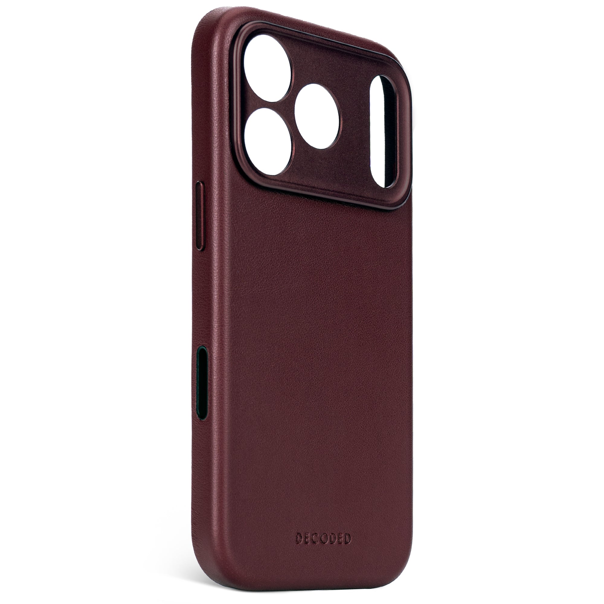 Burgundy Leather Case for iPhone 17 Pro Max
