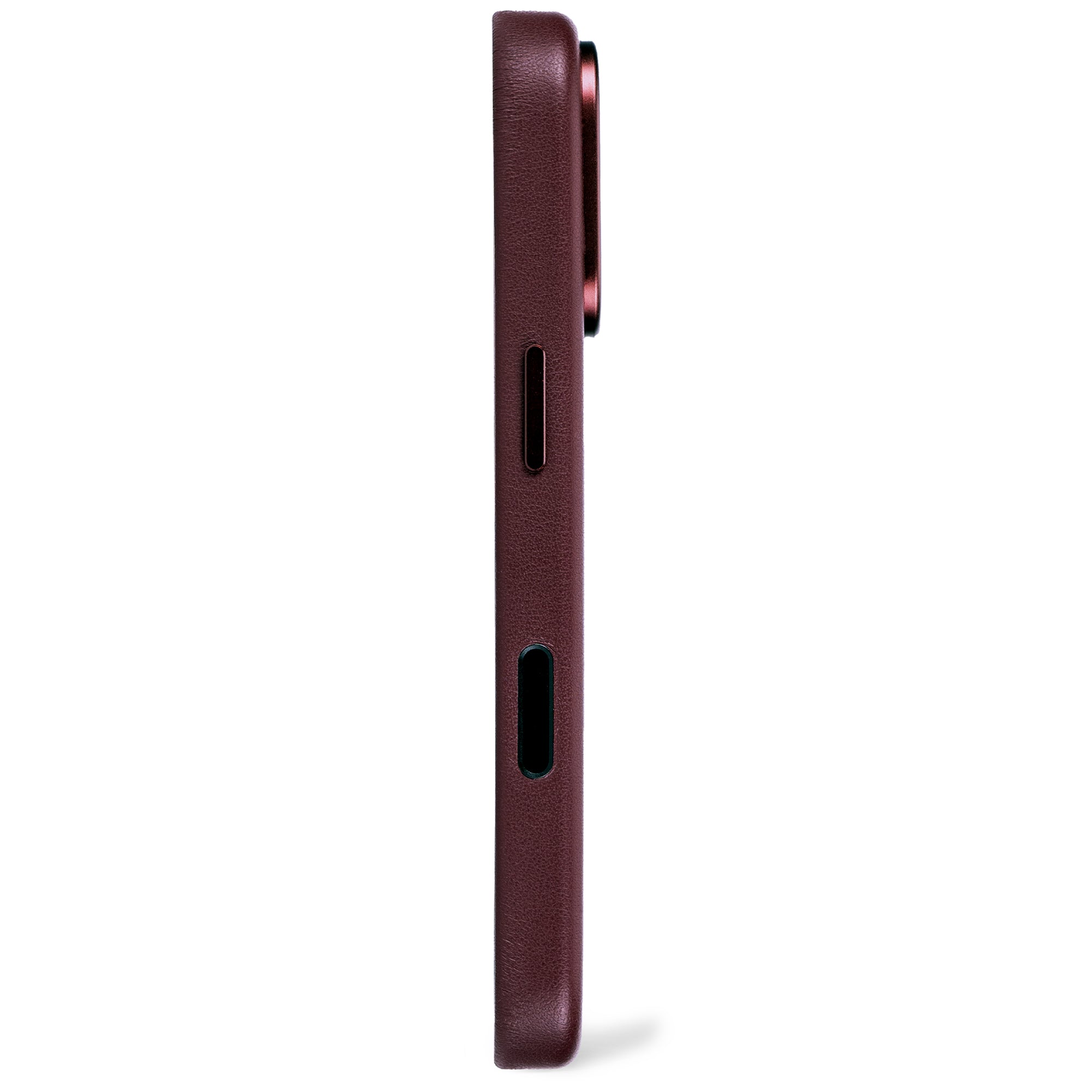 Burgundy Leather Case for iPhone 17 Pro