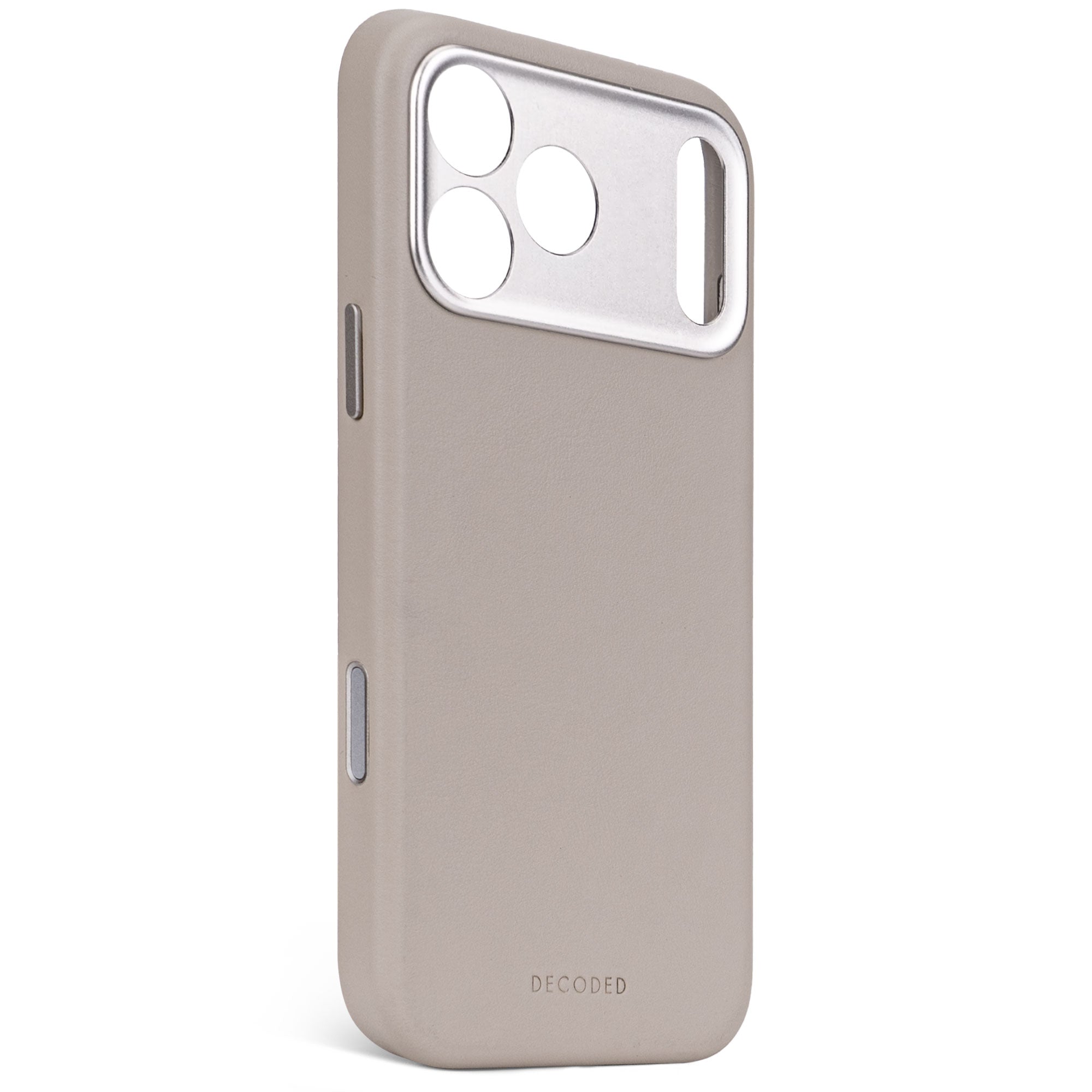 Solid Clay Leather Case for iPhone 17 Pro