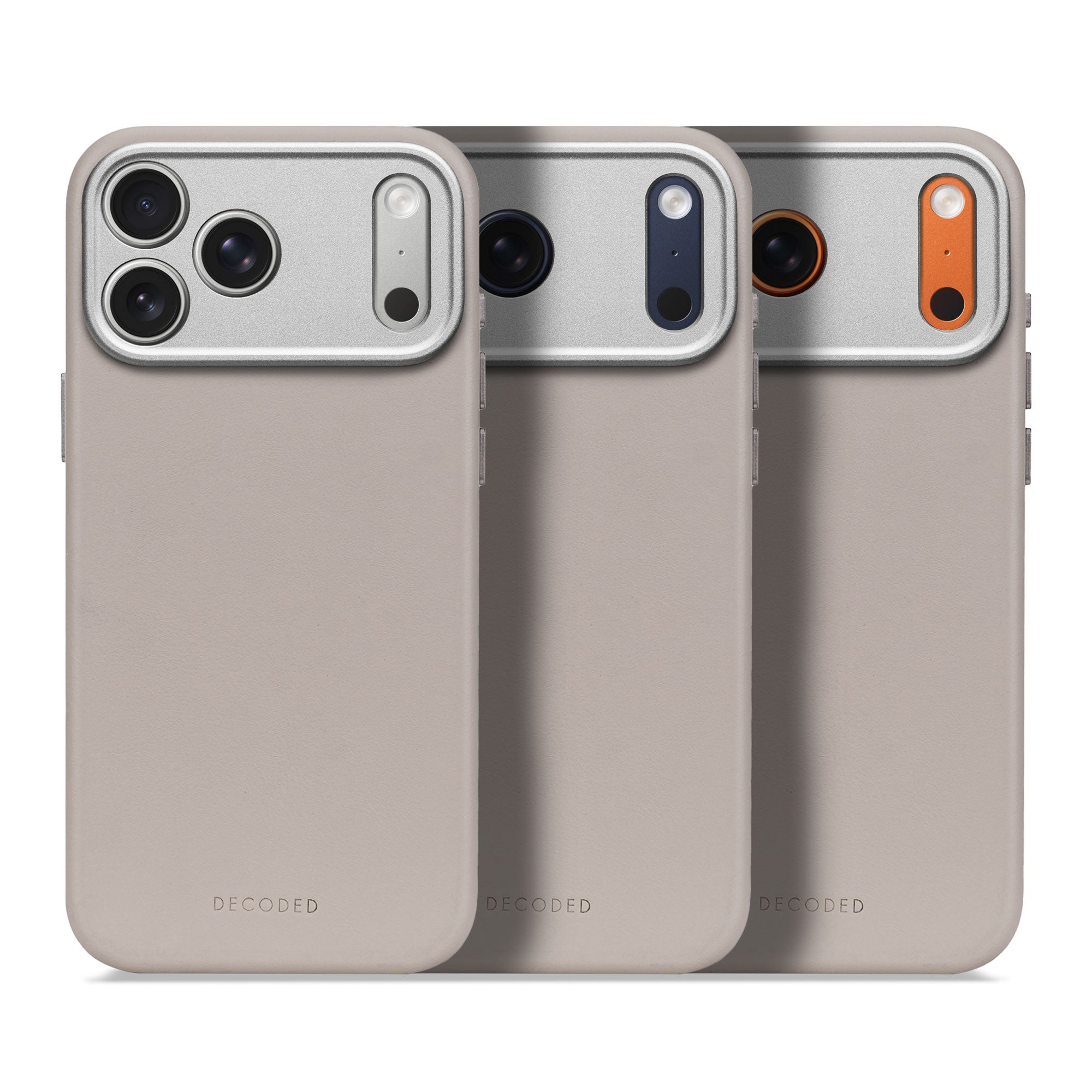 Solid Clay Leather Case for iPhone 17 Pro