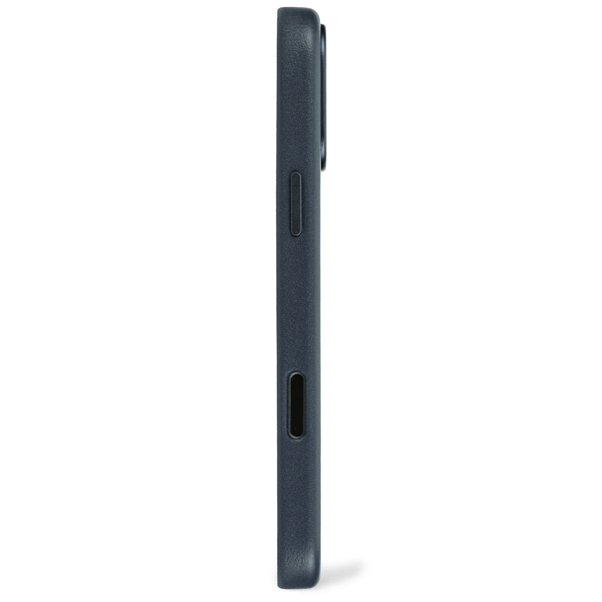 Decoded Navy Shadow Leather Case for iPhone 17 Pro Max