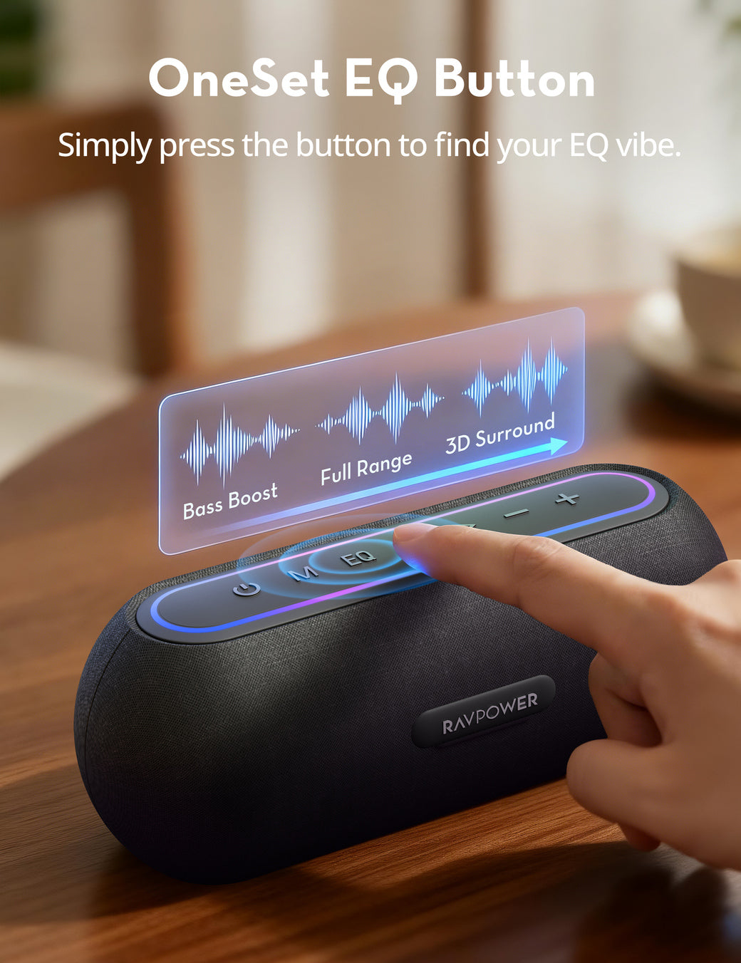 35W Portable Bluetooth Speaker with RGB Light