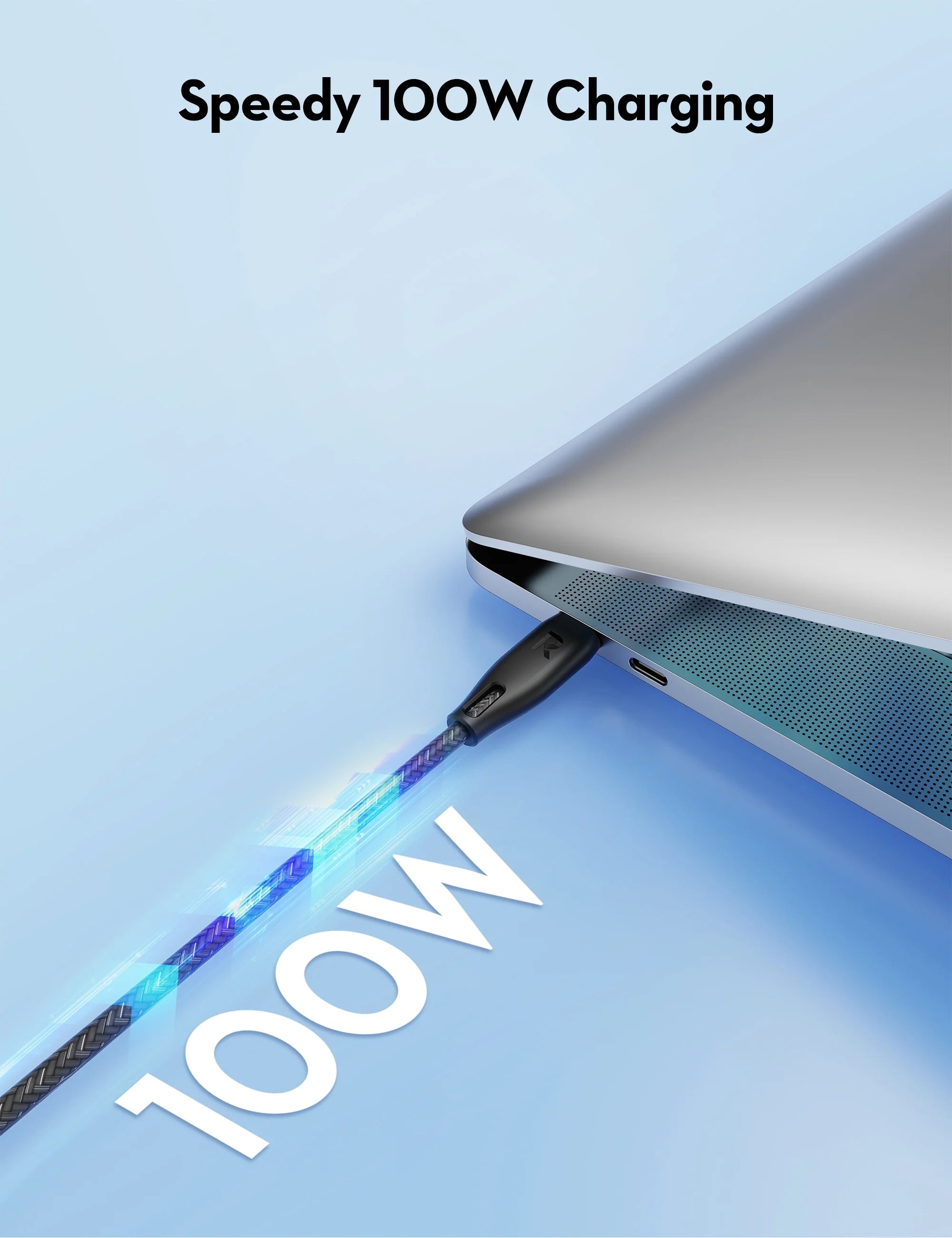 Ultra-Durable USB-C to USB-C Fast Charging Cable – 100W Power Delivery, 1.5 Meters