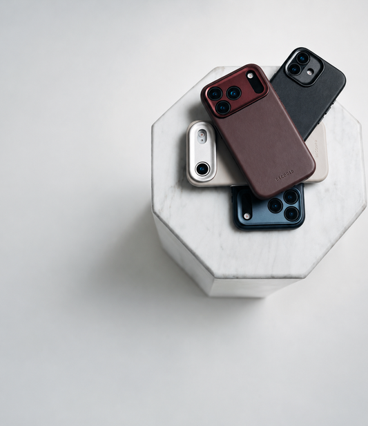DECODED iPhone 17 cases in leather and silicone