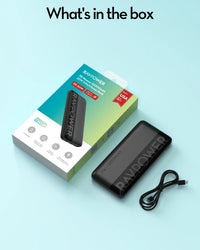 10,000mAh Fast-Charging Power Bank – Triple Output, USB-C PD & QC