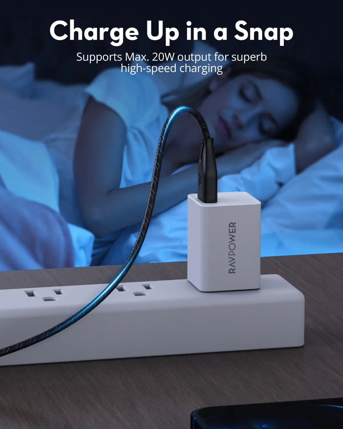 USB-A to Lightning Fast Charging Cable – MFi Certified, 2 Meters