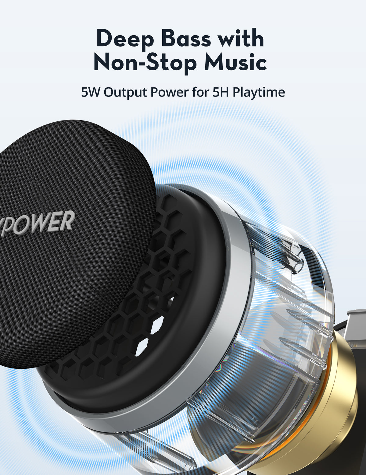 RAVPower MagPulse Go 5W Magnetic Wireless Speaker