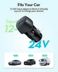 20W USB-C Fast Car Charger – Power Delivery Charging