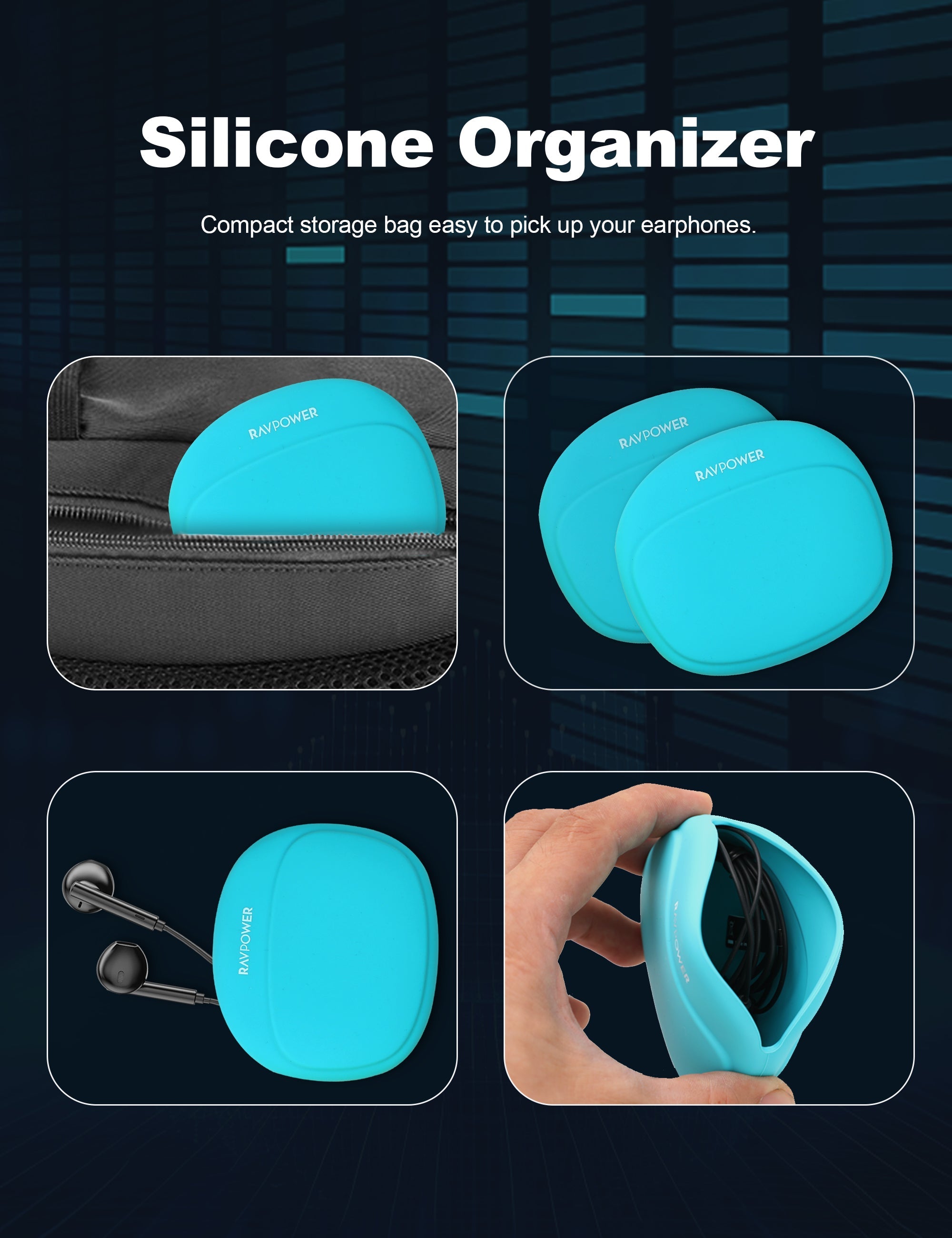 Wired Stereo Earphones with Microphone – 3.5mm Universal Audio