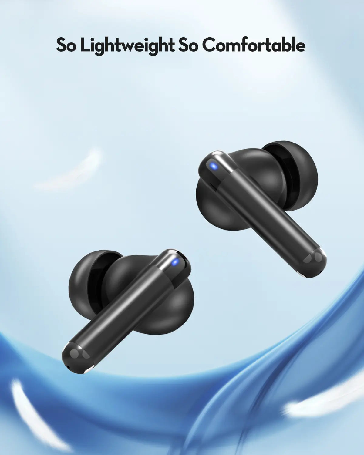 Wireless Bluetooth Earbuds with ENC & 24H Playtime