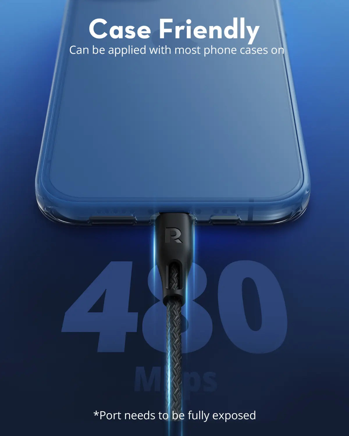 USB-A to Lightning Fast Charging Cable – MFi Certified, 2 Meters