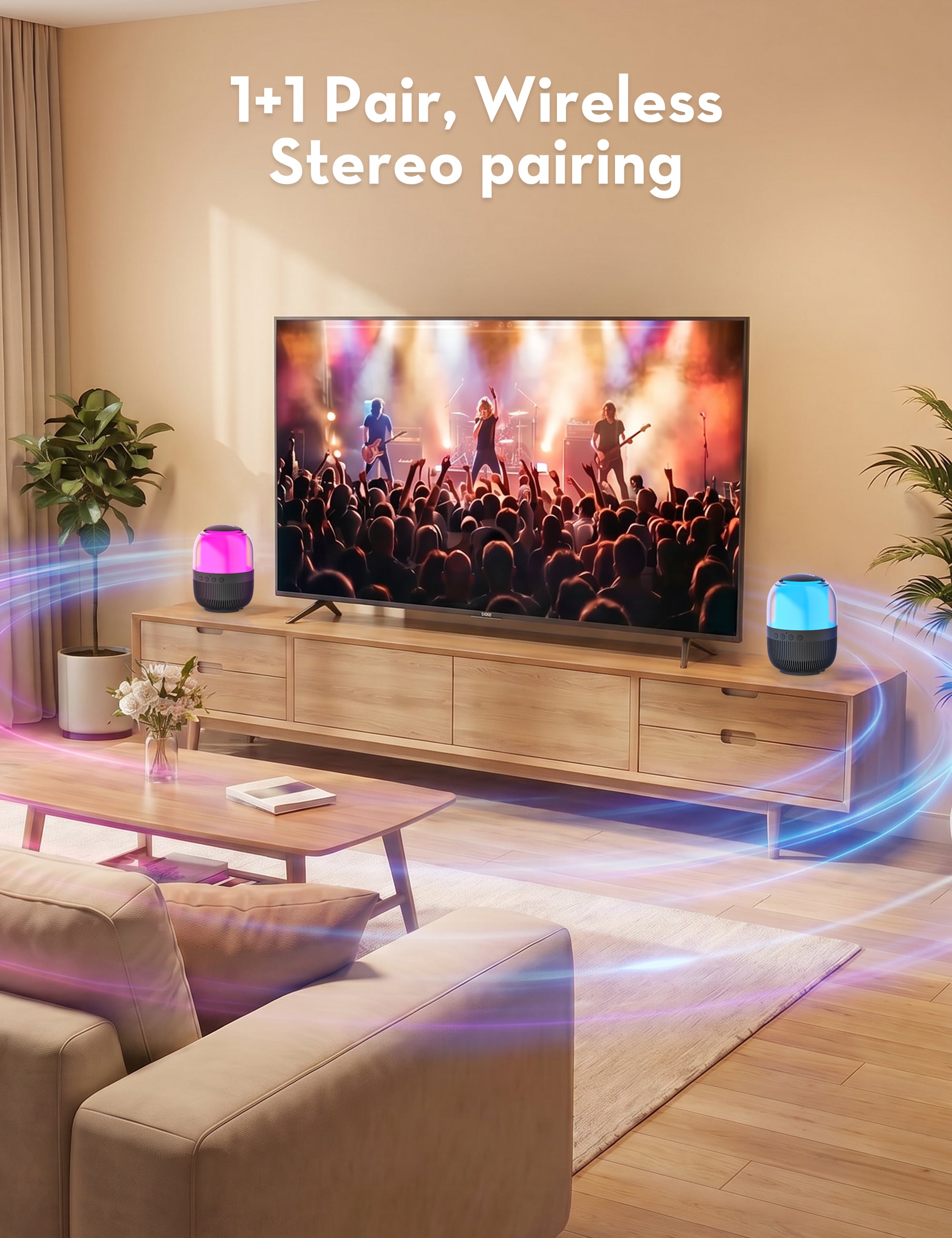 RAVPower LumiBeats RGB Wireless Speaker