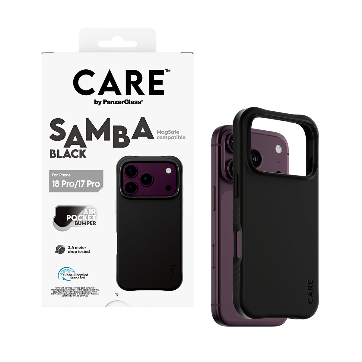 CARE™ by PanzerGlass Samba Black MagSafe Case for iPhone 18 Pro Max & 17 Pro Max