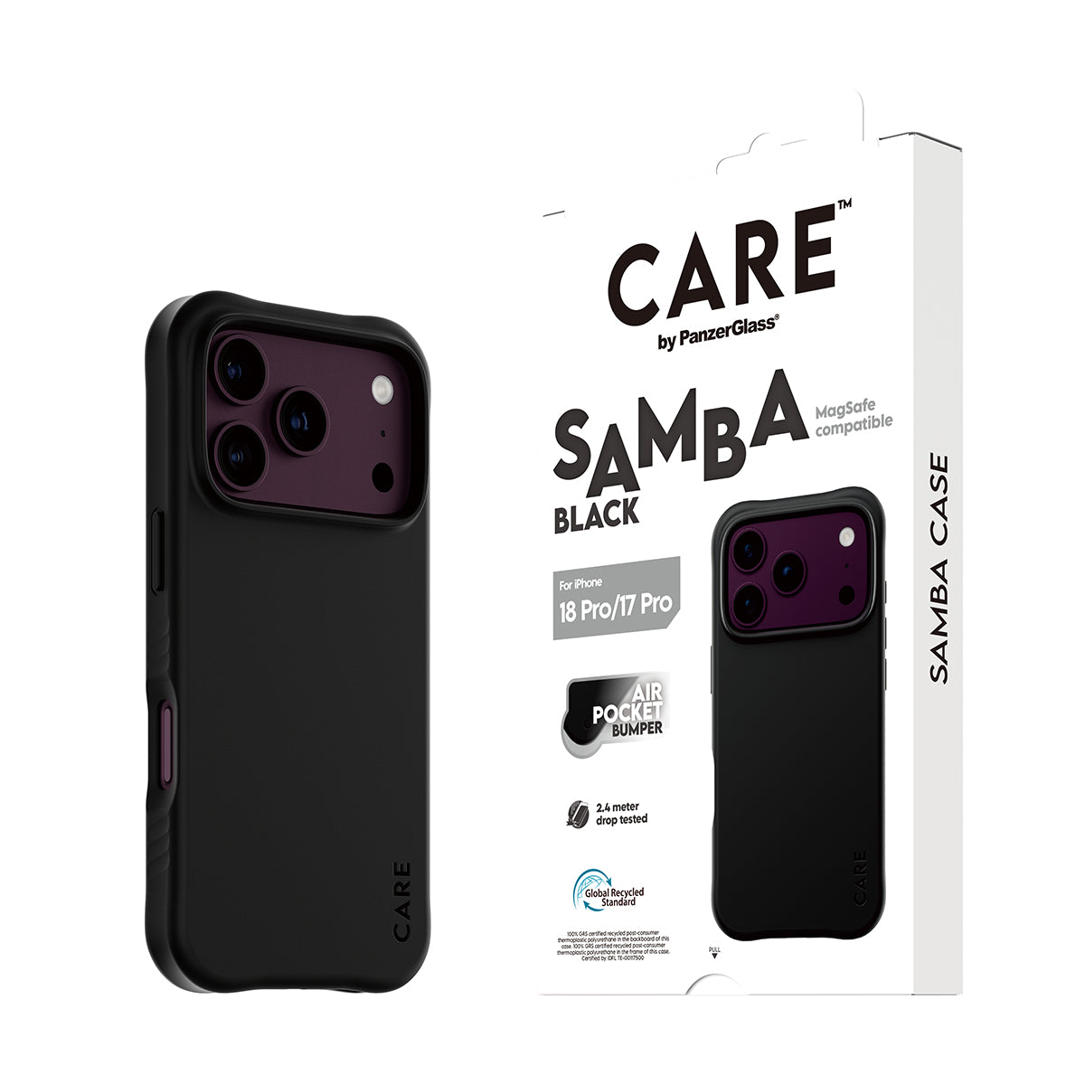 CARE™ by PanzerGlass Samba Black MagSafe Case for iPhone 18 Pro Max & 17 Pro Max