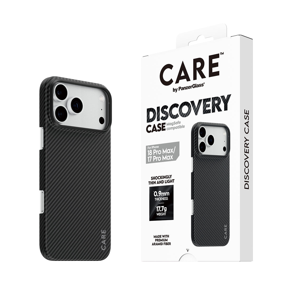 CARE™ by PanzerGlass Discovery Black & Grey MagSafe Case for iPhone 18 Pro Max & 17 Pro Max
