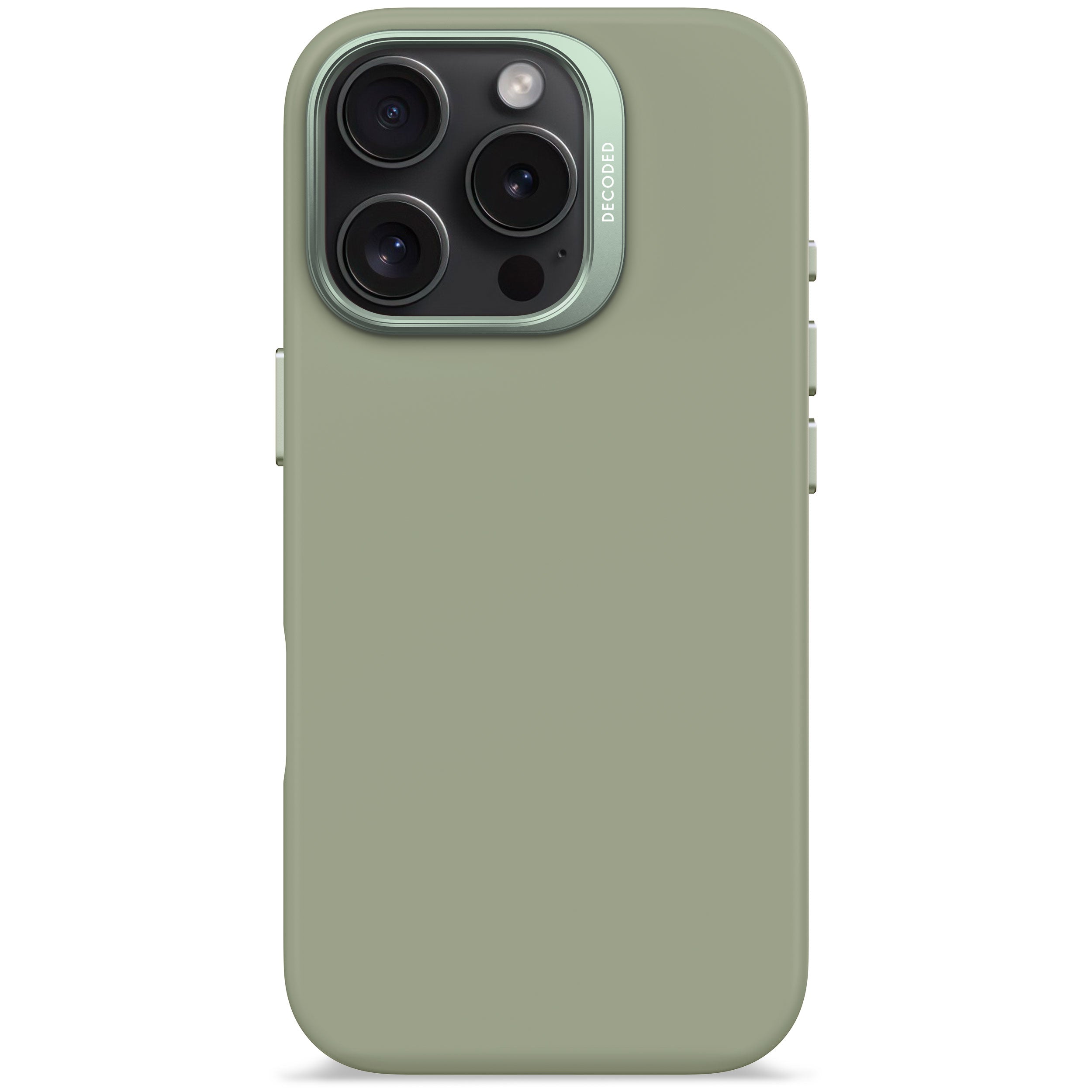 Jade Green Silicone Case for iPhone 15 Pro