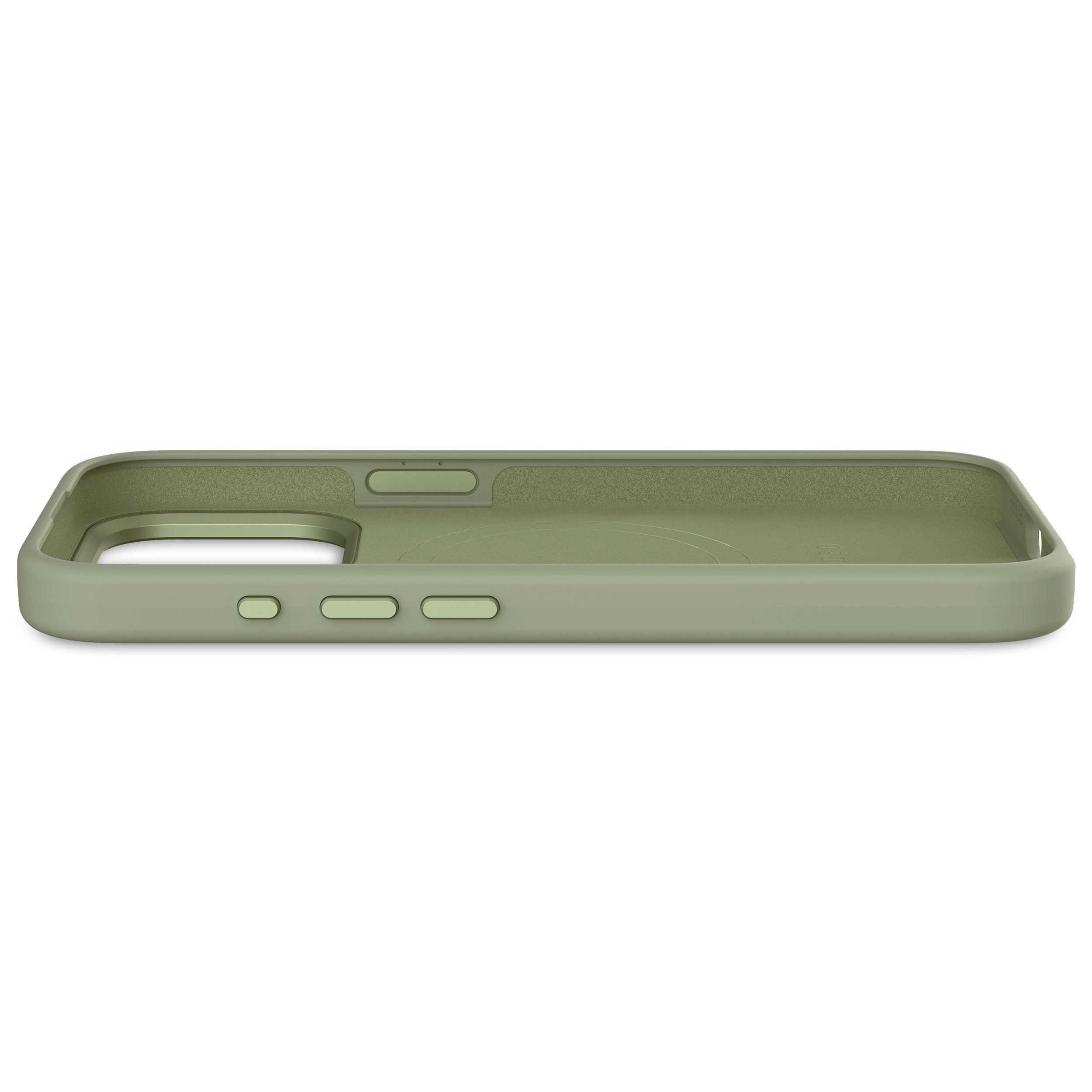 Jade Green Silicone Case for iPhone 15 Pro