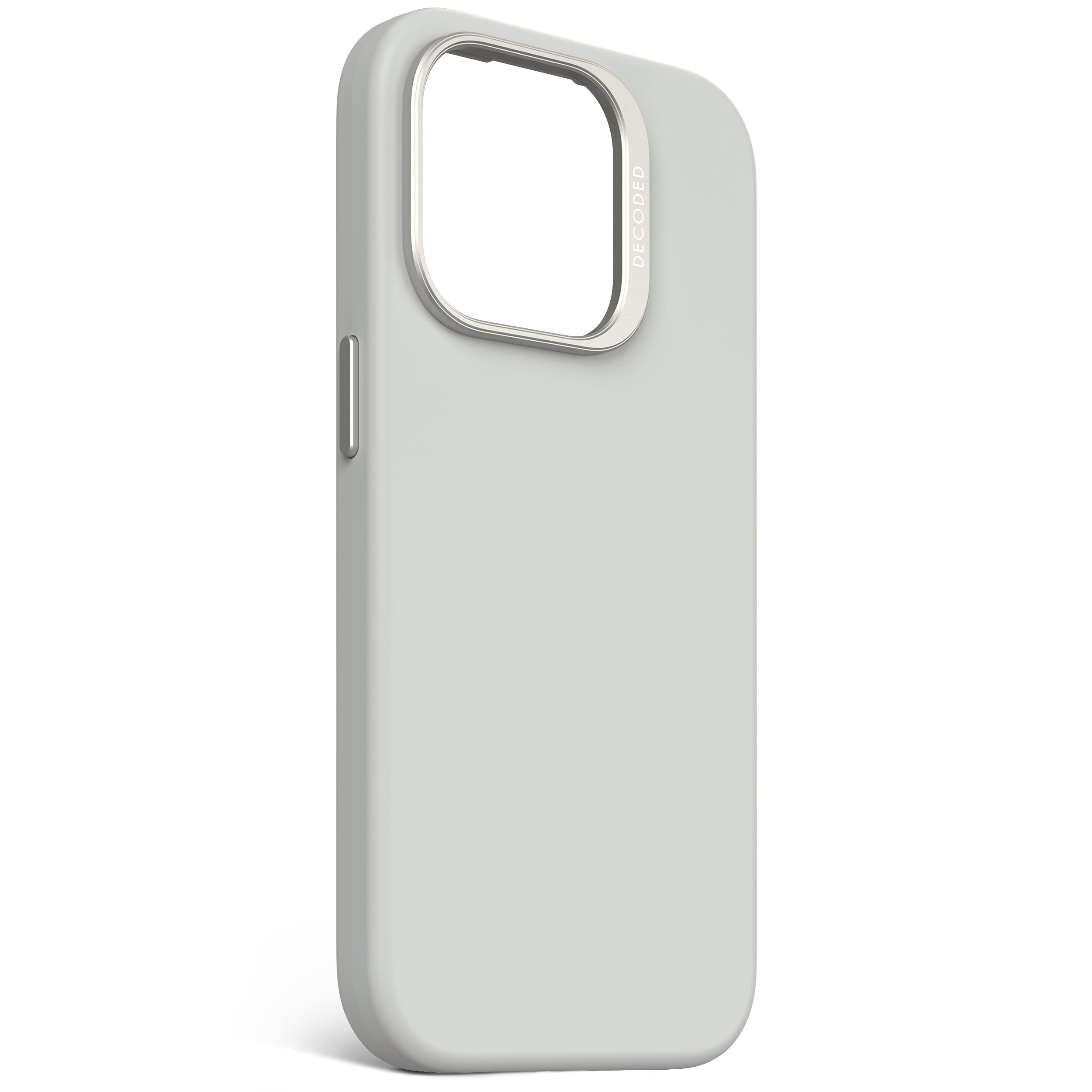 Stone Grey Silicone Case for iPhone 15 Pro