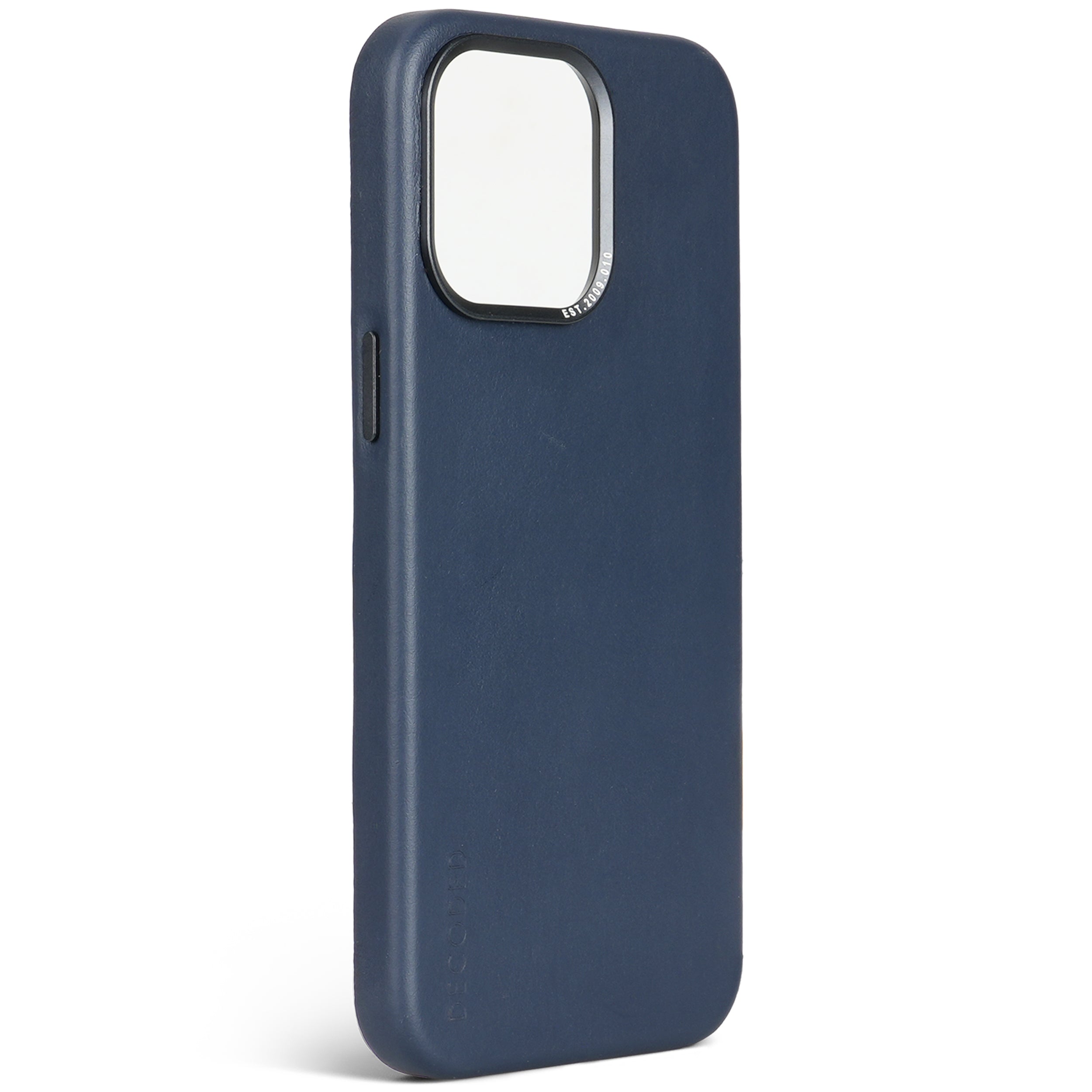Navy Leather Back Cover for iPhone 15 Pro Max