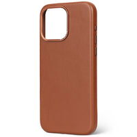 Decoded Tan Brown Leather Back Cover for iPhone 15 Pro Max