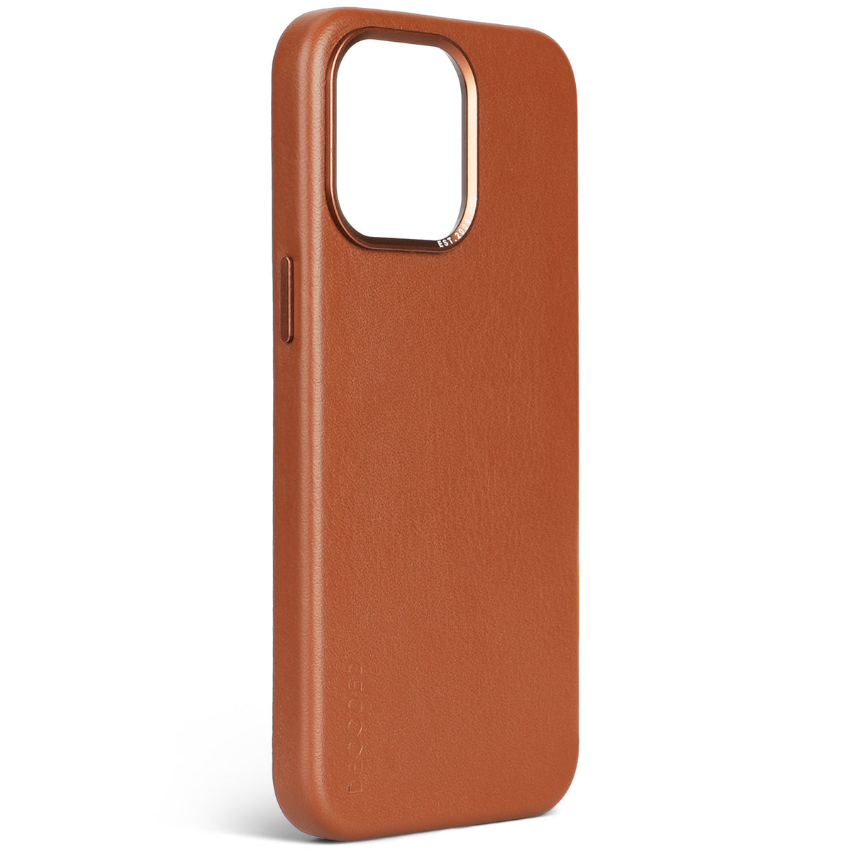 Decoded Tan Brown Leather Back Cover for iPhone 15 Pro Max