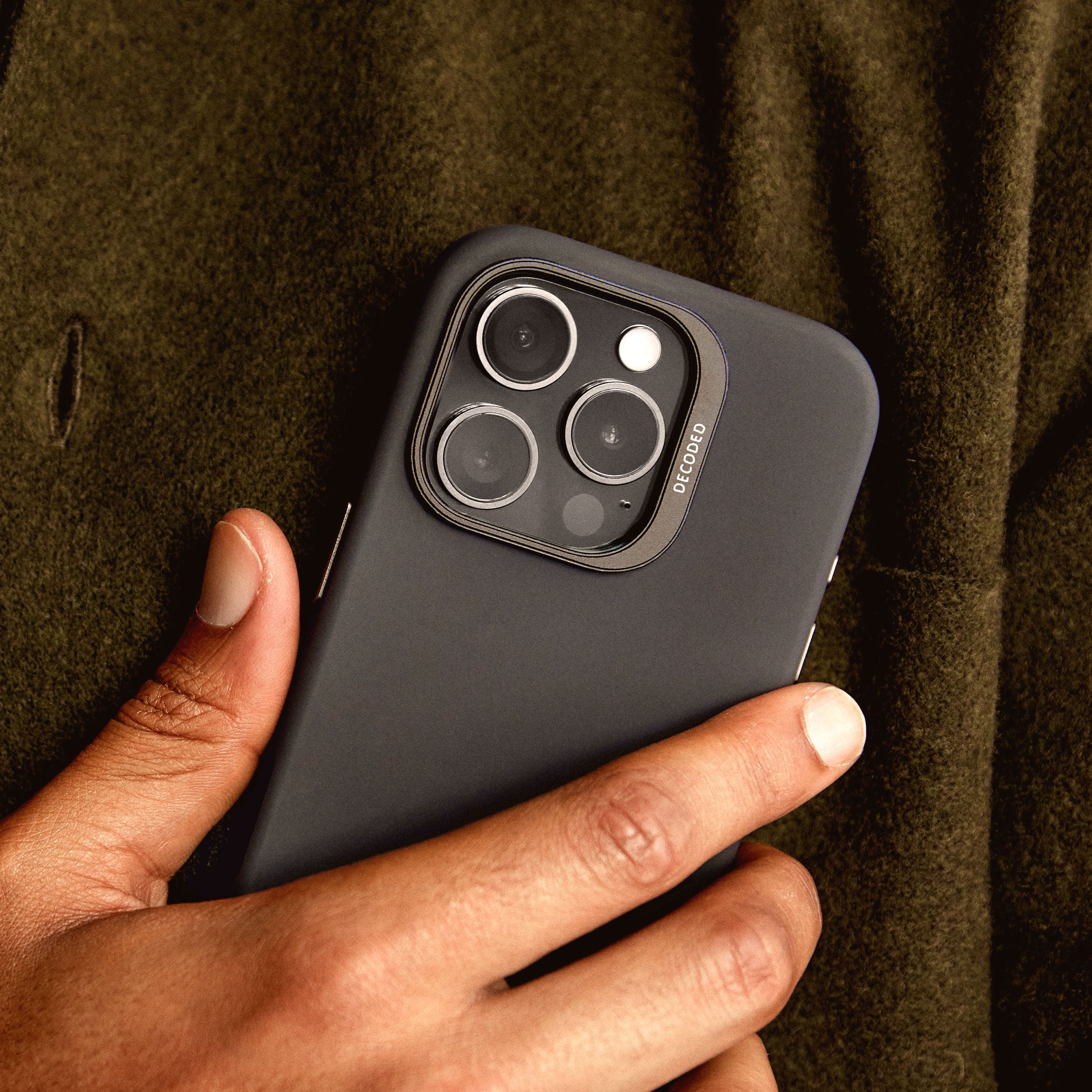 Phantom Black Silicone Case for iPhone 15 Pro Max