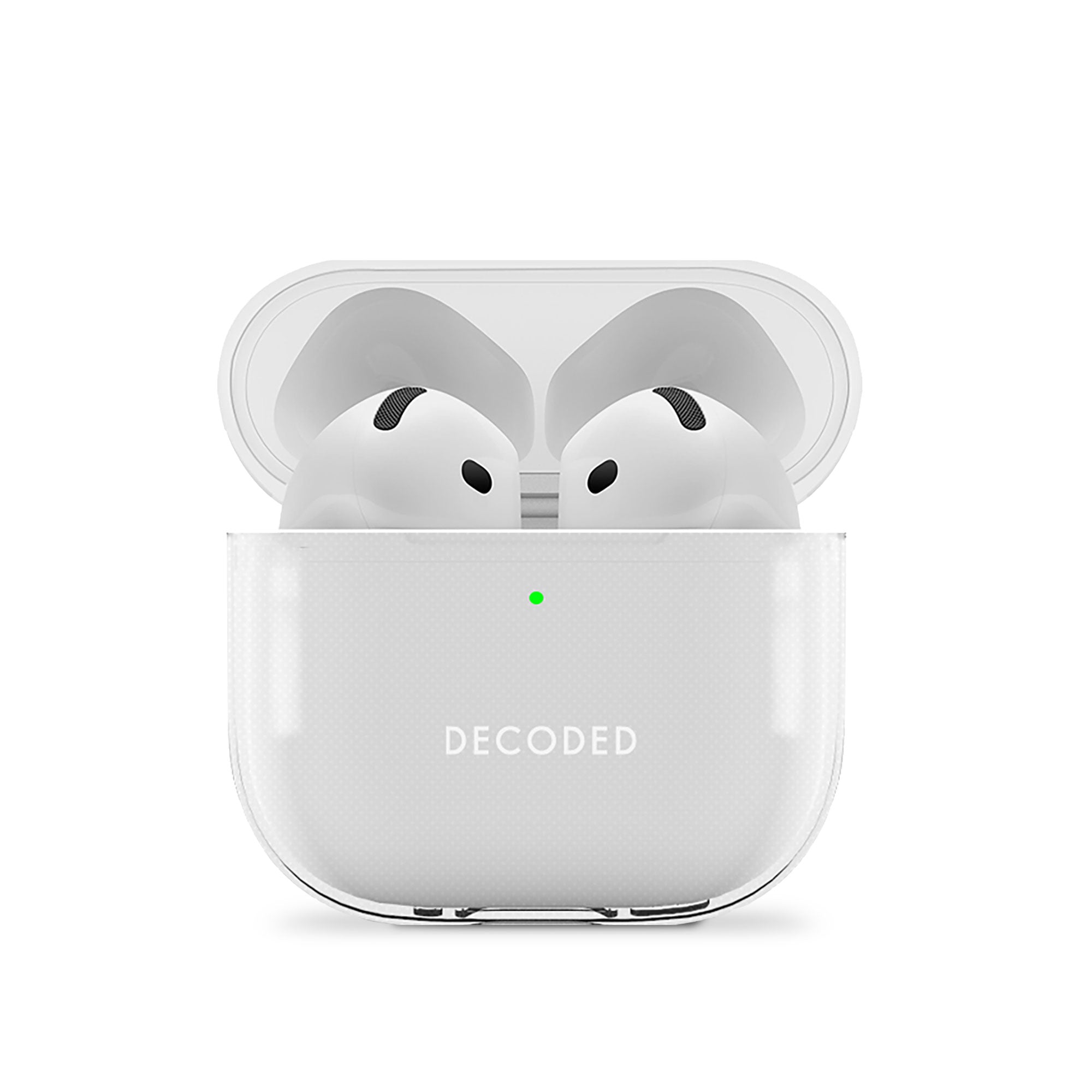 Transparent Protective Case for AirPods 4 – Shock-Absorbing Case with Wireless Charging Support